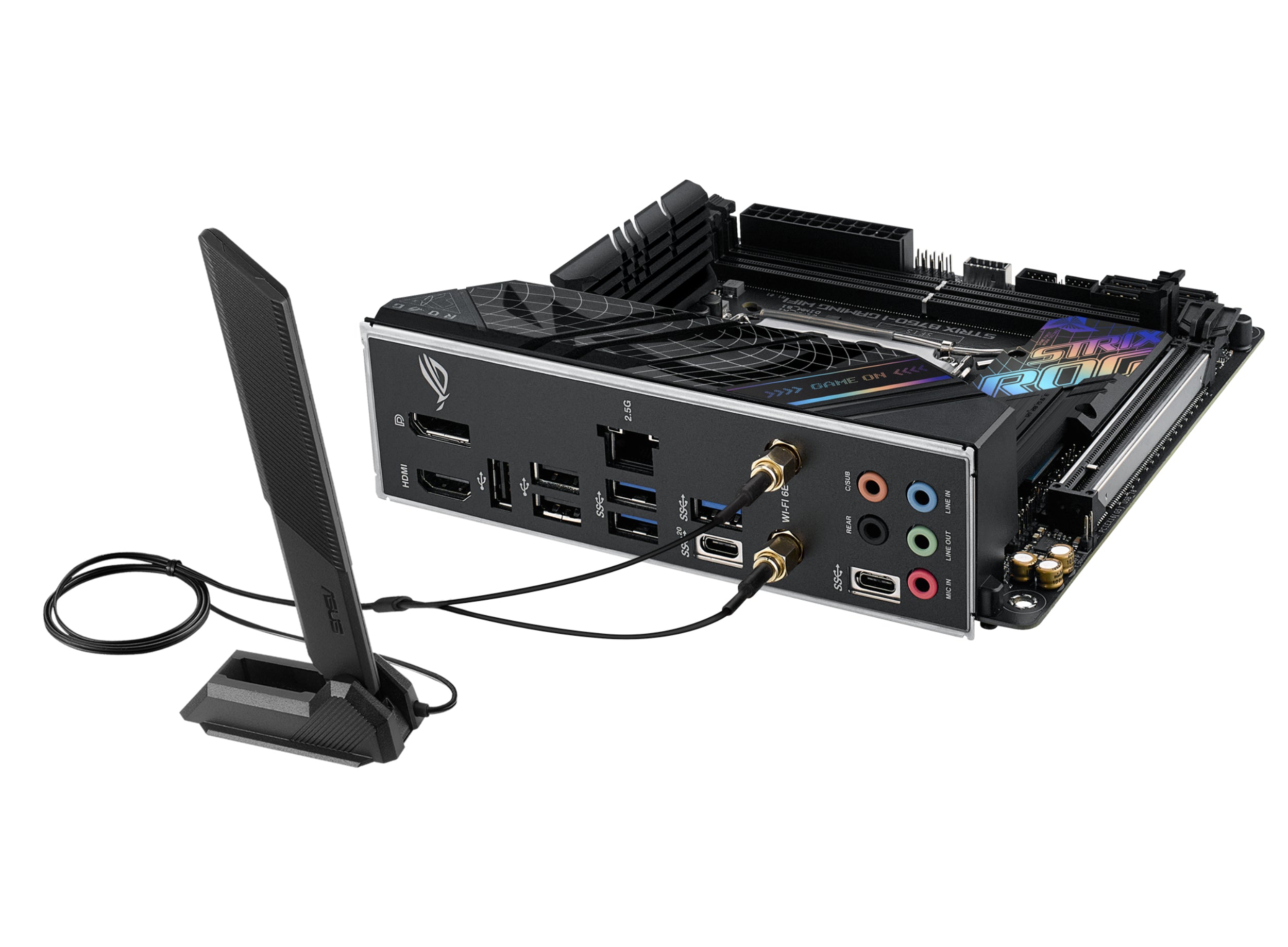ASUS ROG STRIX B760-I GAMING WIFI LGA 1700 2xDDR5 Mini ITX 4xSATA MB 1xHDMI 2.1 1xDP 1.4 2xM.2