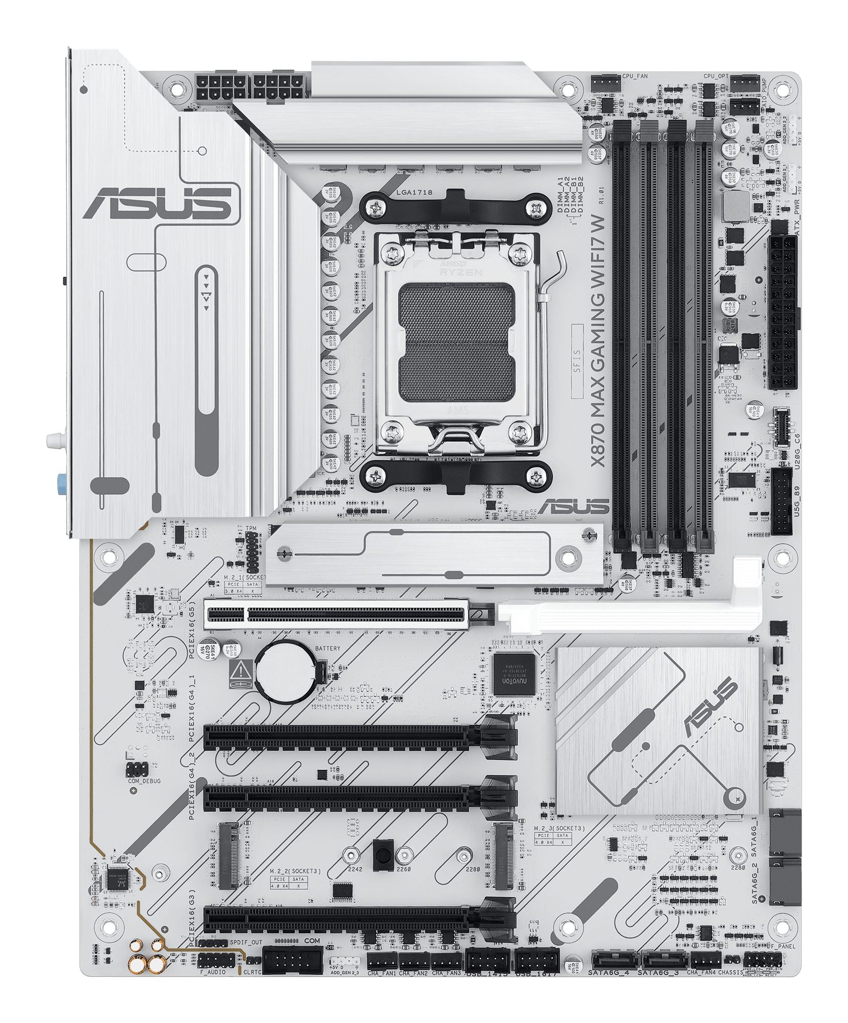 ASUS X870 MAX GAMING WIFI7 W AM5 MB 4xDDR5