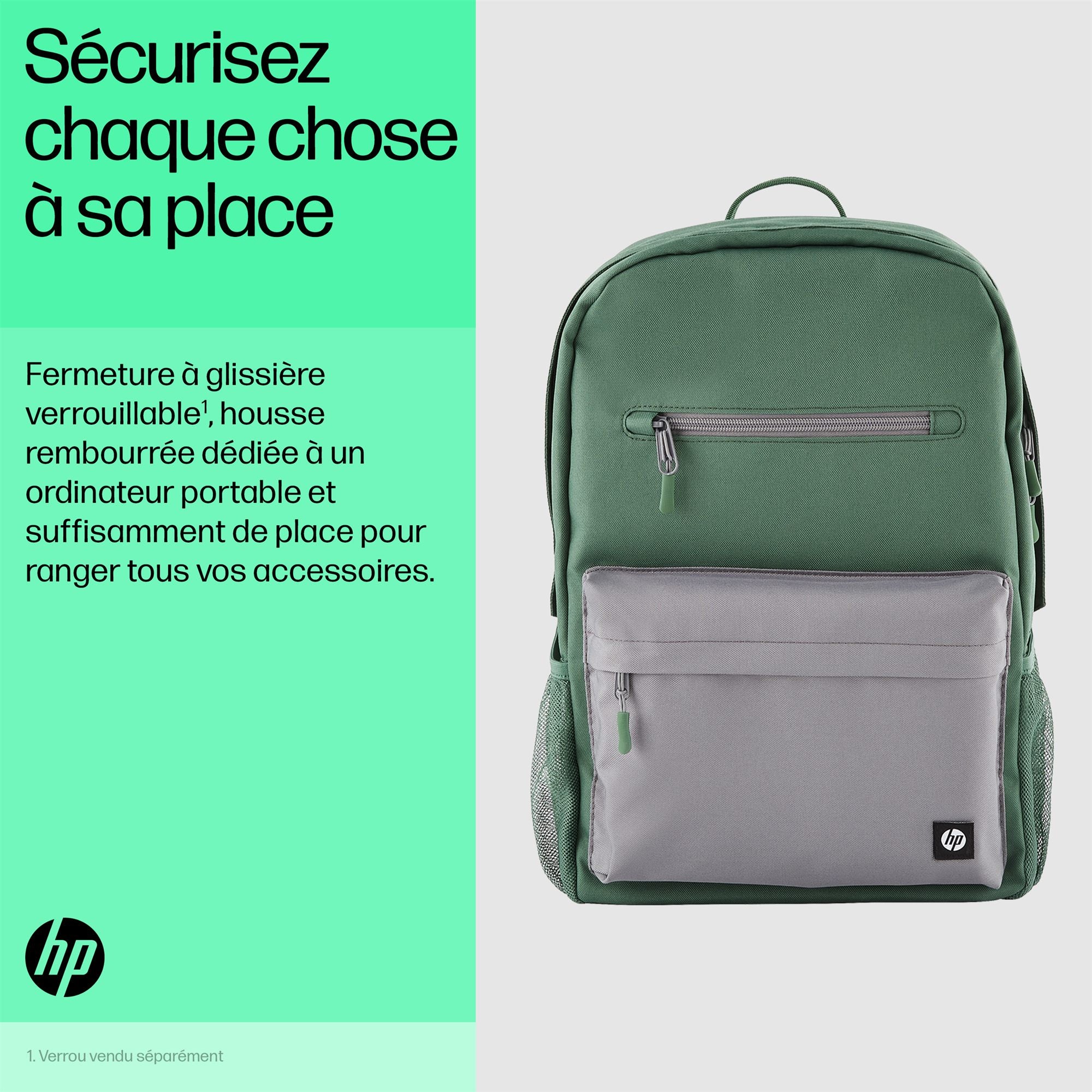 HP Campus Green Backpack