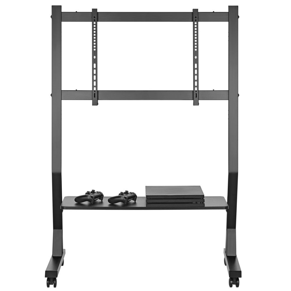 Techly ICA-TR325 Support TV mobile 45-90” jusqu'a 60kg étagere AV réglable
