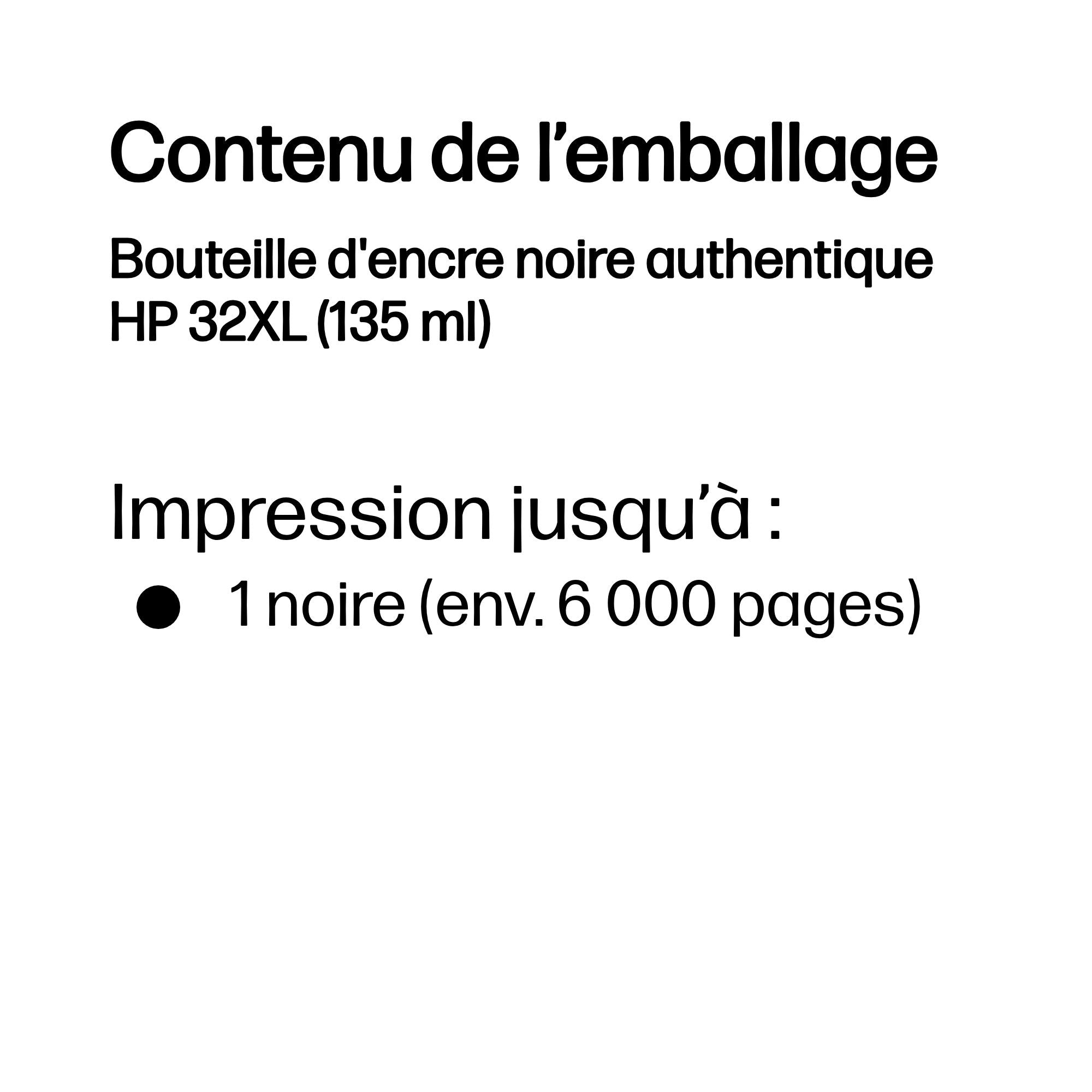 HP 32XL 135-ml Black Original Ink Bottle