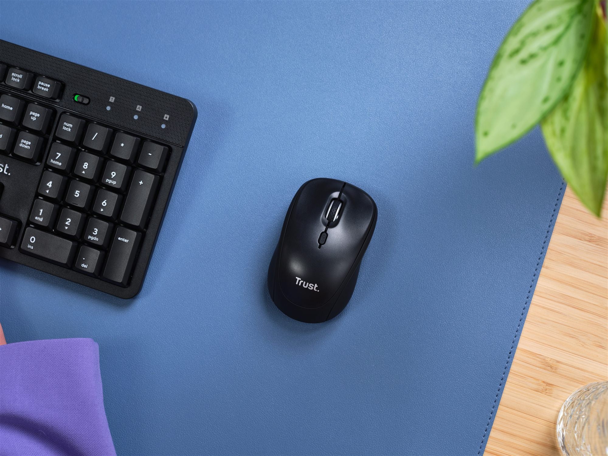 TRUST Souris sans fil compacte YVI+ Multi-connexion Bluetooth + 24 Ghz - Noire