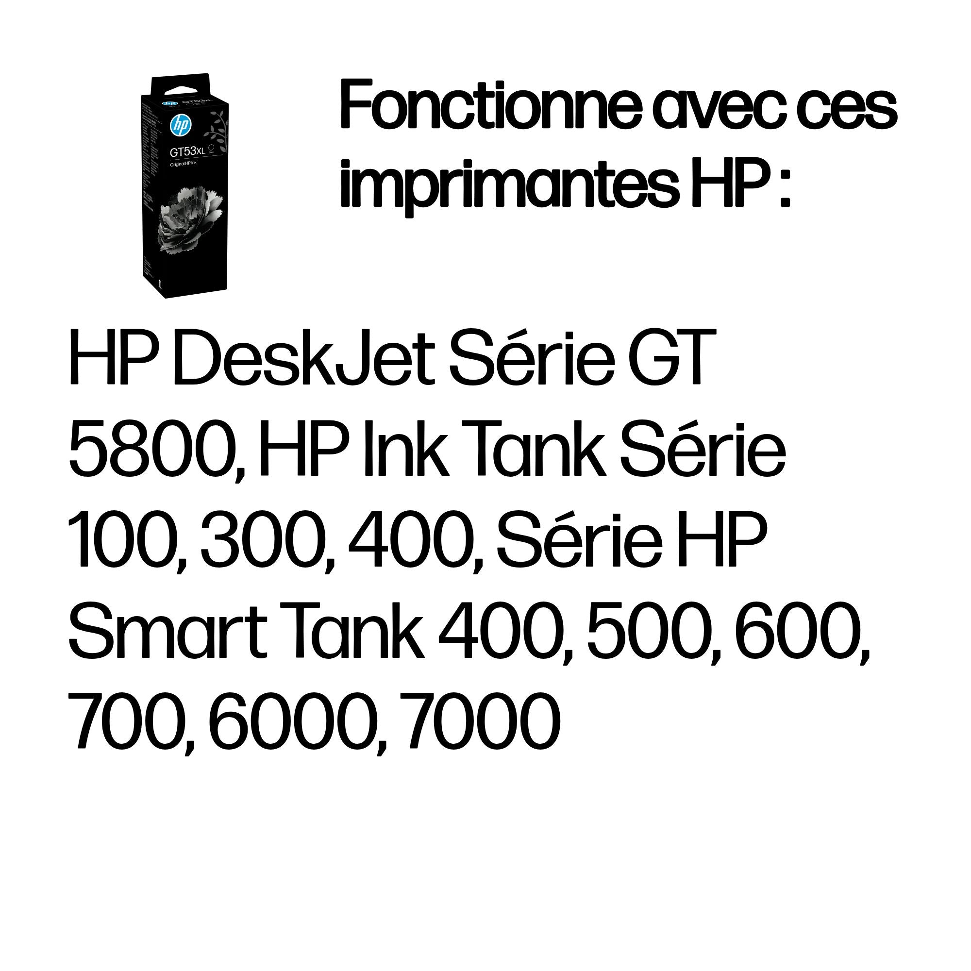HP GT53 135ml Black Original Ink Bottle