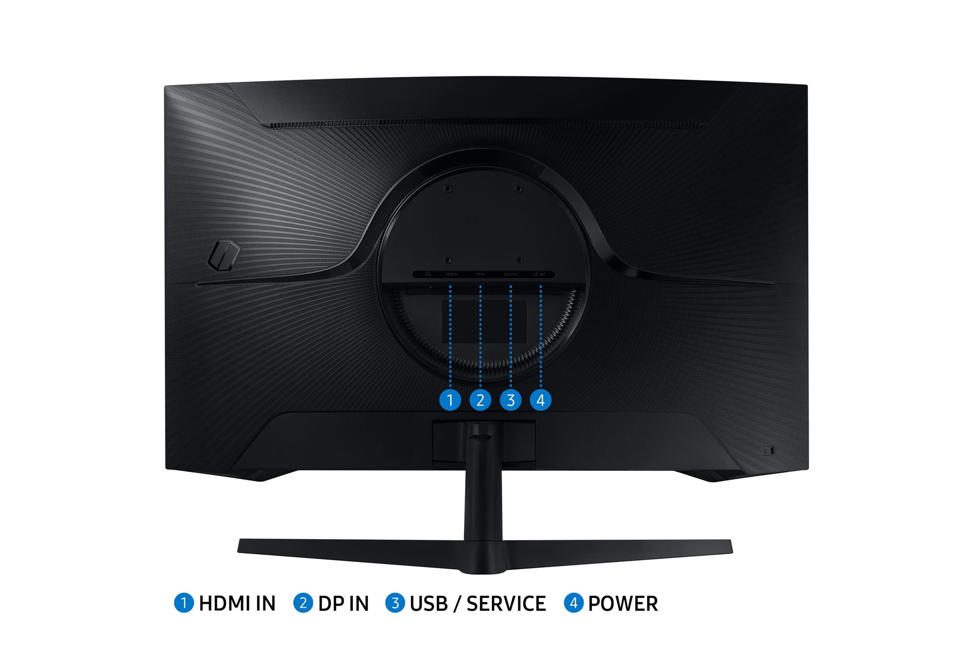 SAMSUNG ODYSSEY G5 LS32CG552 - 32p 165Hz - Ecran gaming incurvé - WQHD 2560x1440 - VA - 1ms -HDR10 - 300cd/m² - 2500 : 1 - HDMI - DP