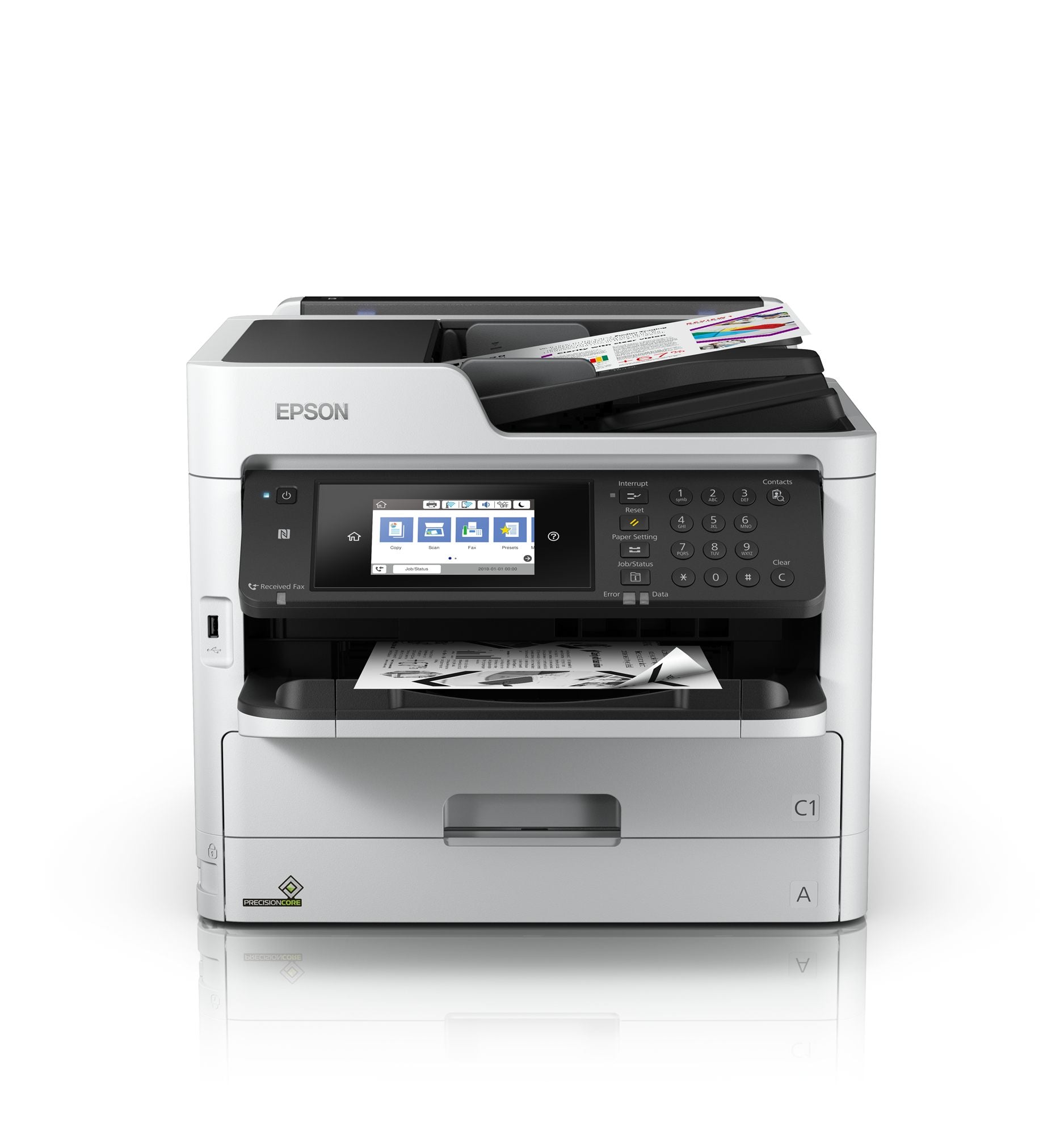 EPSON WorkForce Pro WF-M5799DWF MFP Mono inkjet A4 22ppm Copy 24ppm Print 330sheets USB LAN Wi-Fi NFC USB