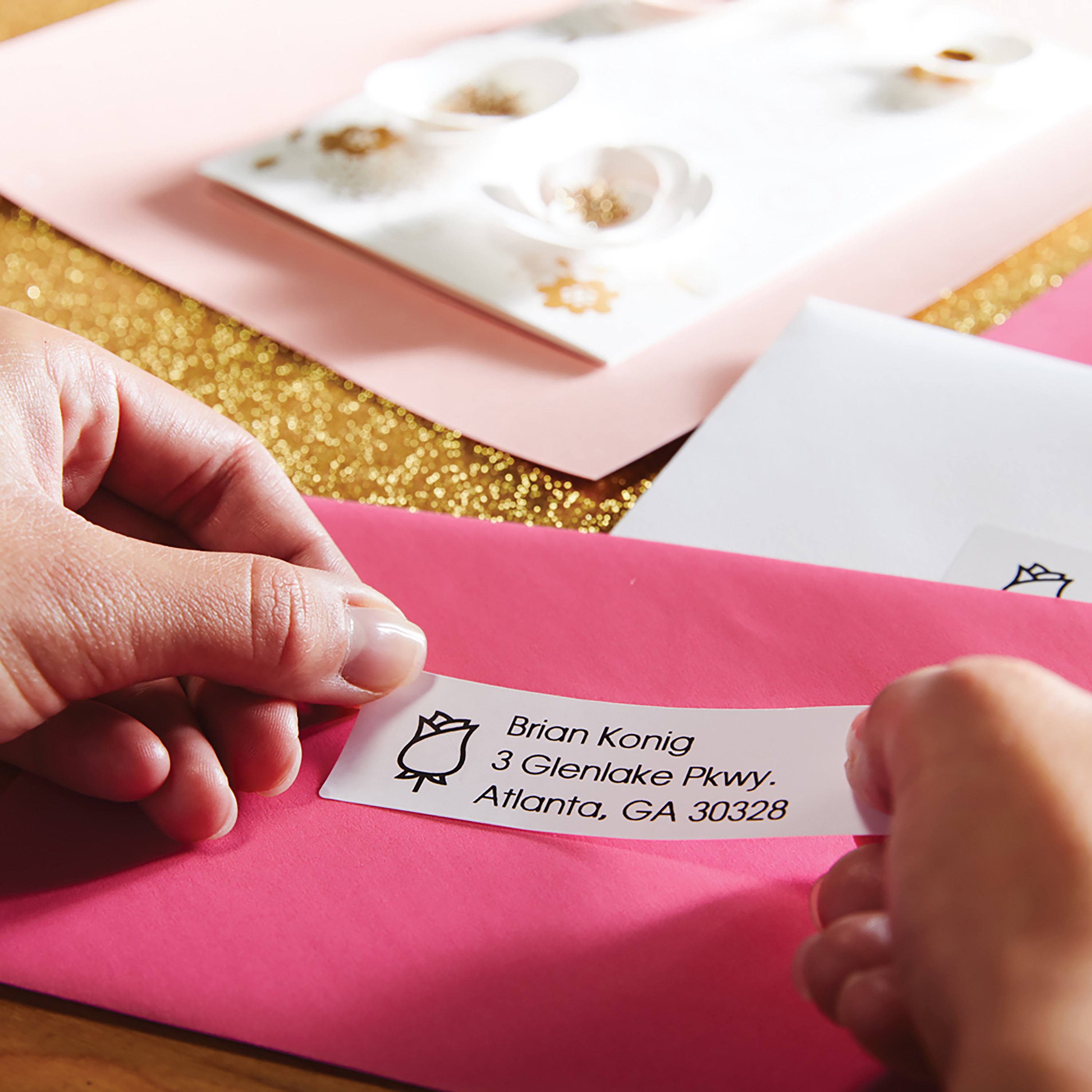 DYMO 2 rouleaux de 260 étiquettes noir sur blanc 89x36 mm