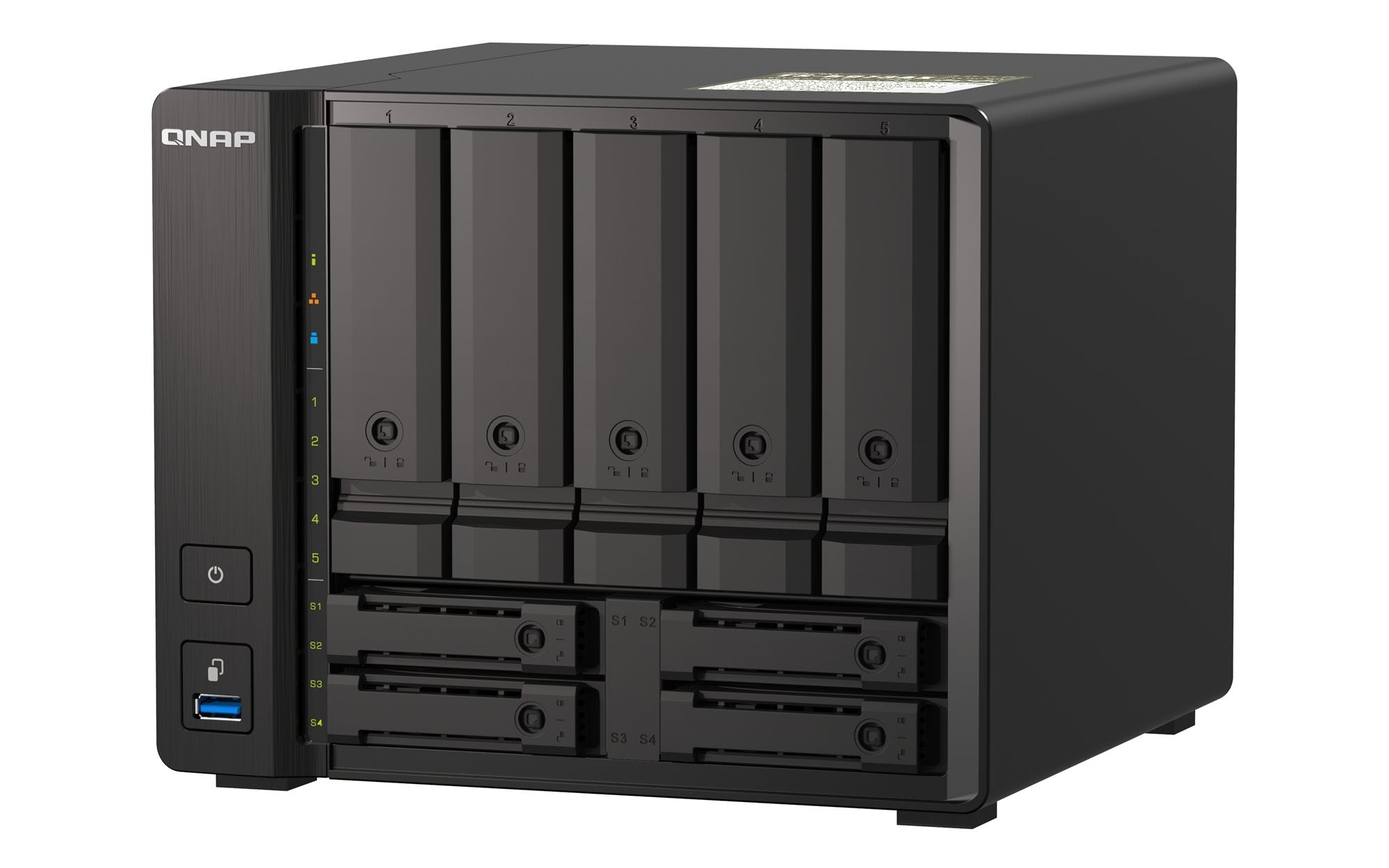 Desktop 9Bay NAS 8B RAM 10Gbe Black