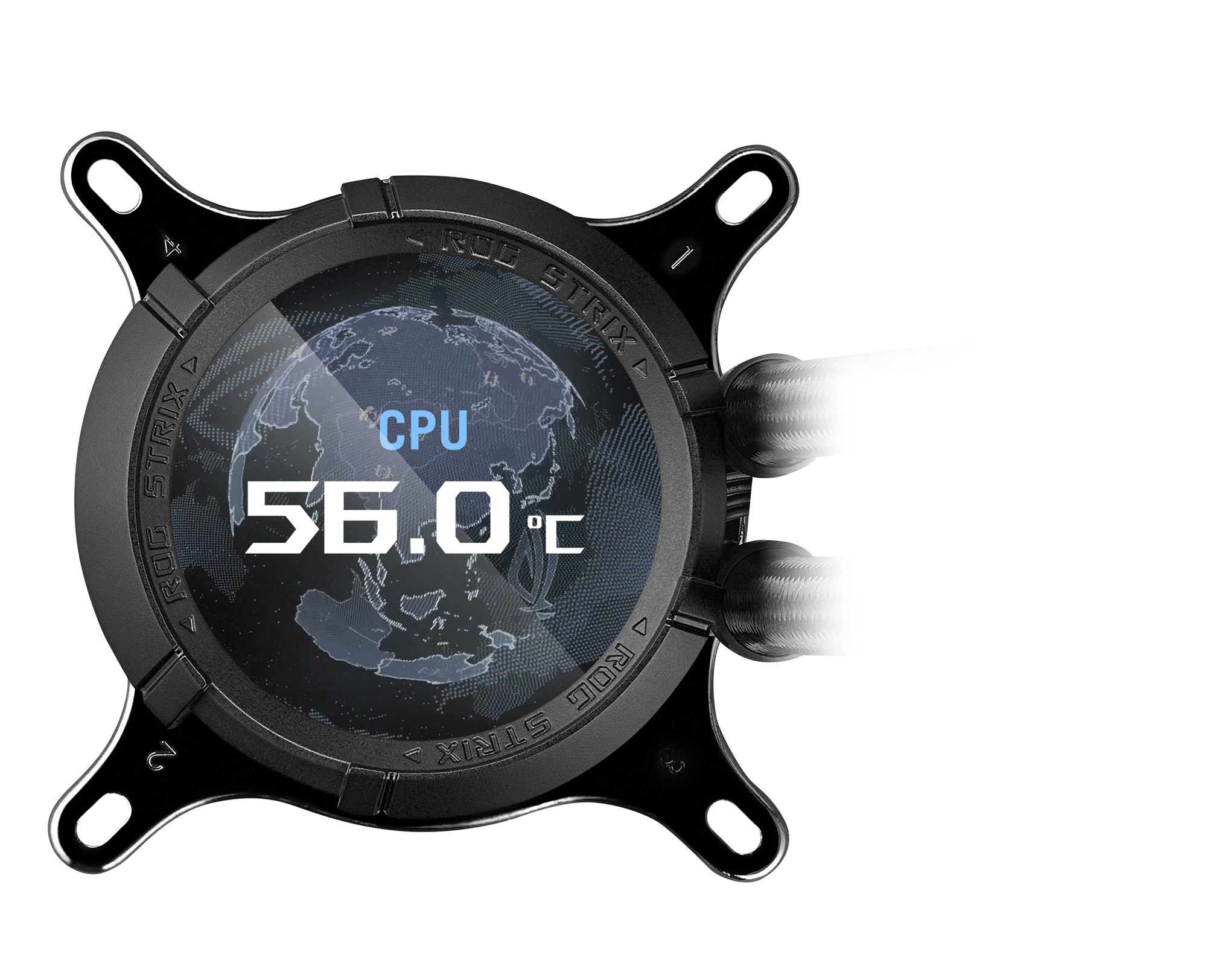 ASUS ROG Strix LC III ARGB LCD all-in-one CPU liquid cooler with 2.1 IPS LCD Aseteks new Gen7 v2 pump and premium ROG ARGB fans