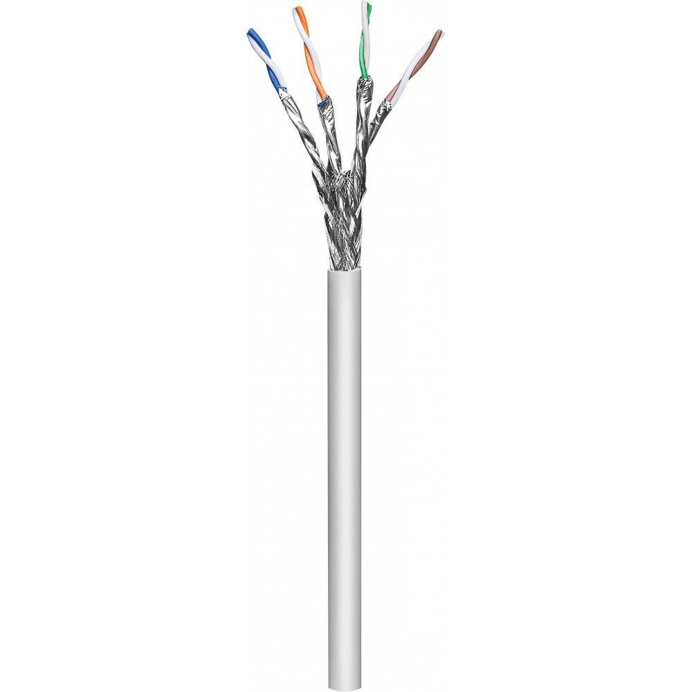 Techly ITP-C6A-FLS305 Câble de paire torsadée Cat6A SFTP 305m 100% CU Gris