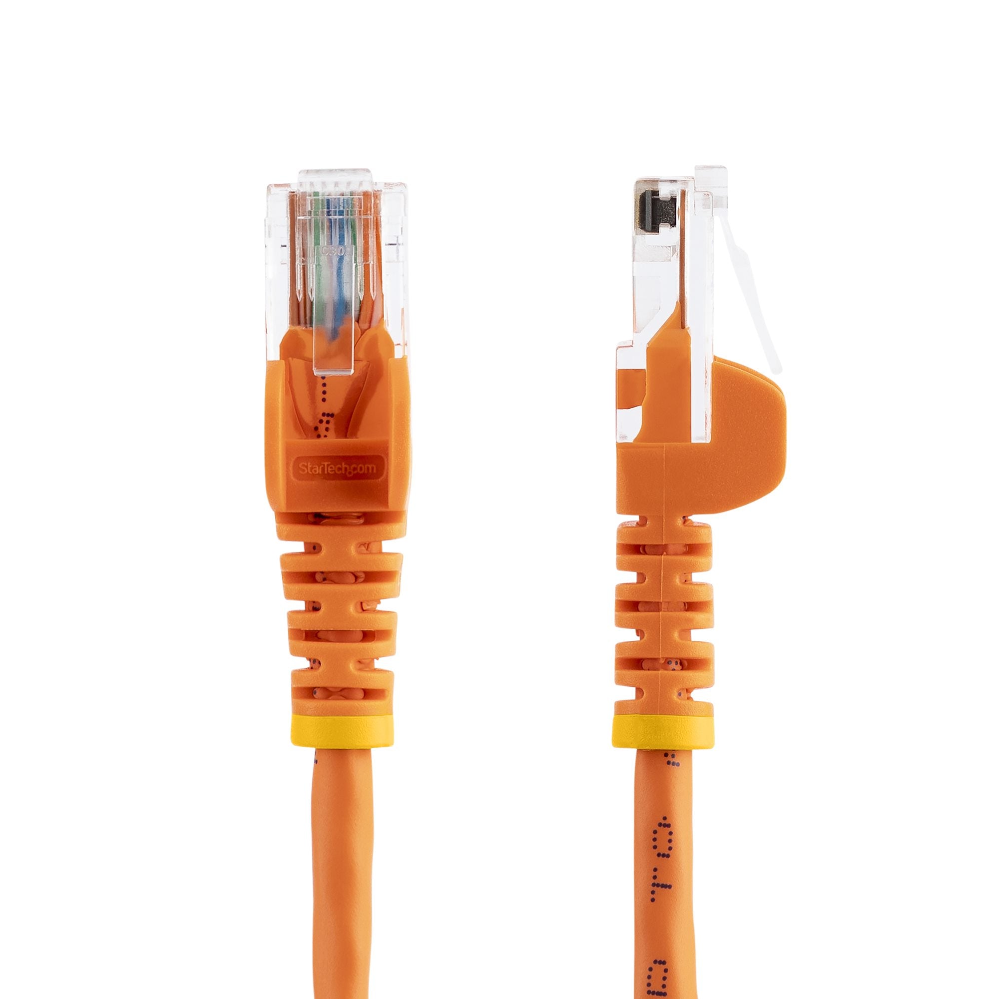 0.5m Orange Snagless Cat5e Patch Cable