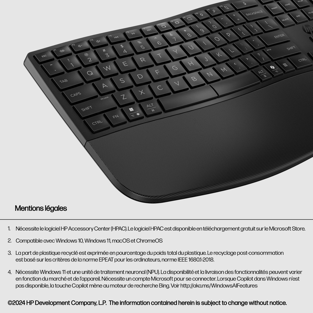 HP 680 CFT Dual-Mode KBD EMEA-INTL Engli