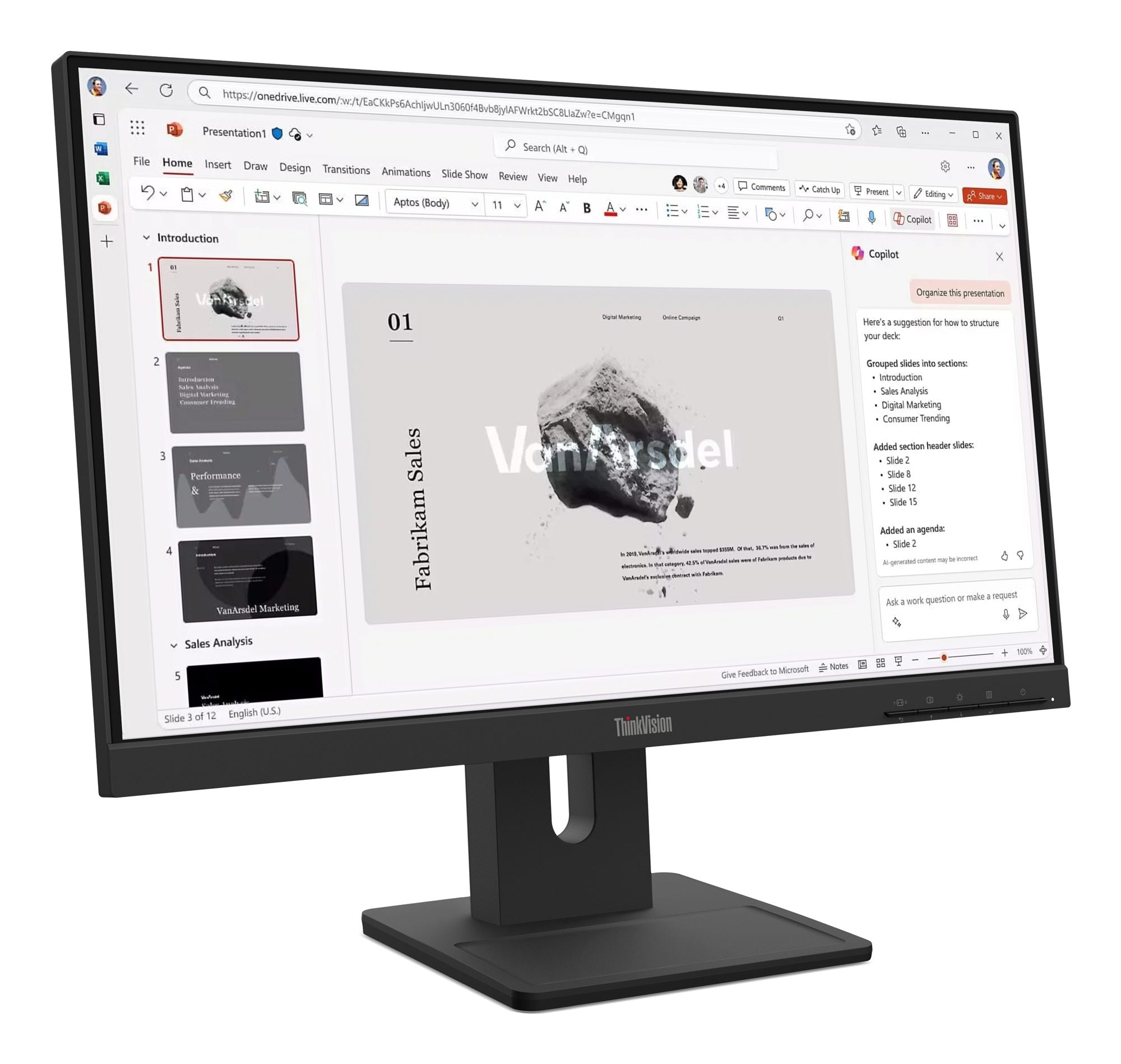 LENOVO ThinkVision E22-40 21.5p IPS FHD 16:9 100Hz 250cd/m2 4ms HDMI DP VGA