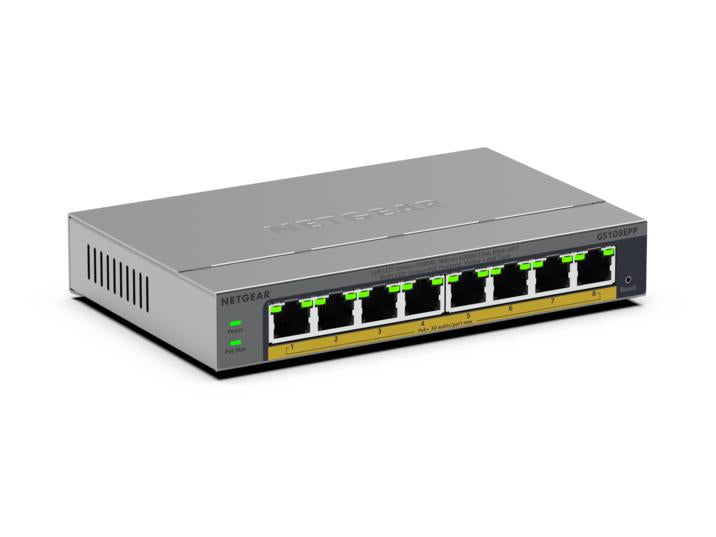 NETGEAR 8PT GB PLUS SWICH W/ POE+ GS108EPP