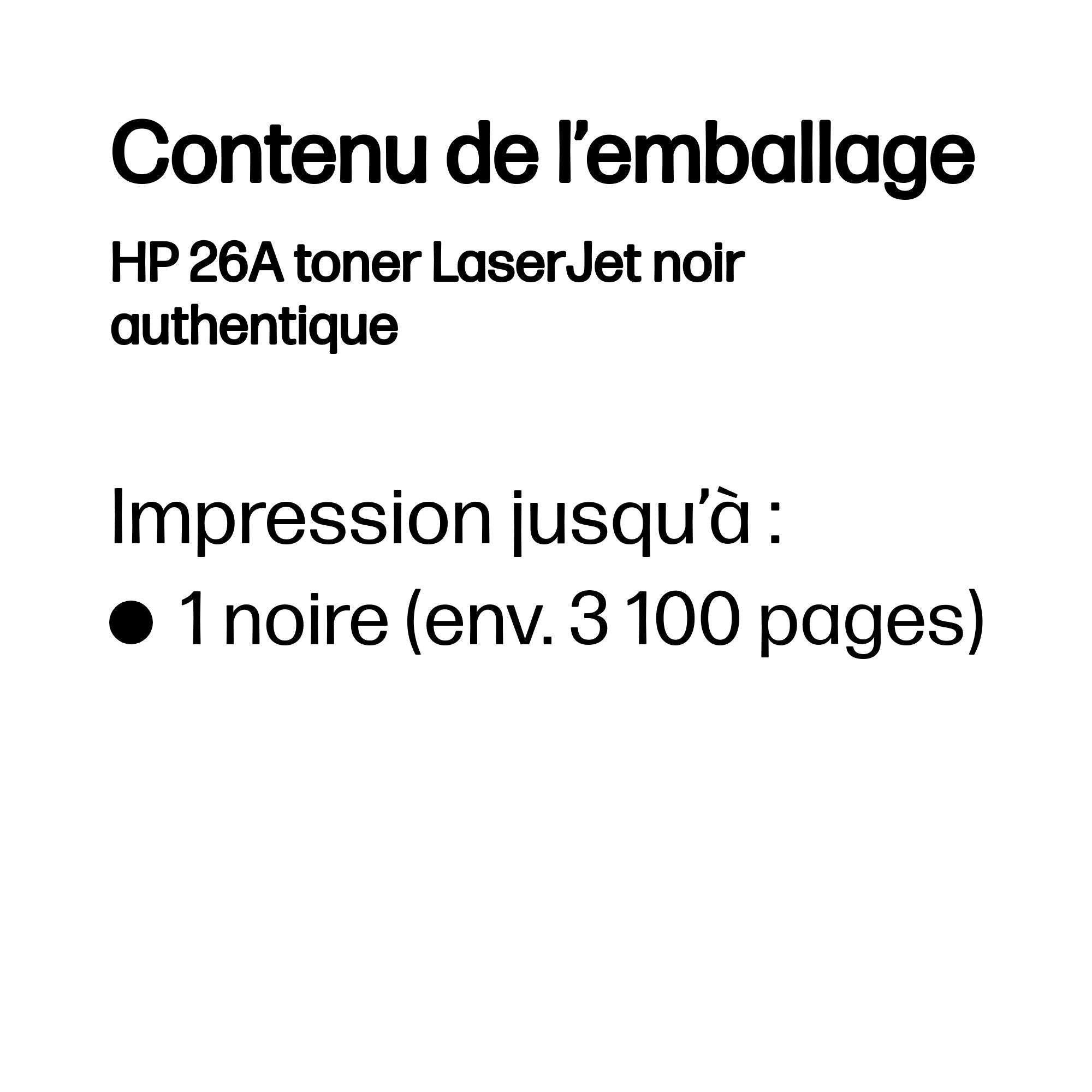 HP 26A original Toner cartridge CF226A black
