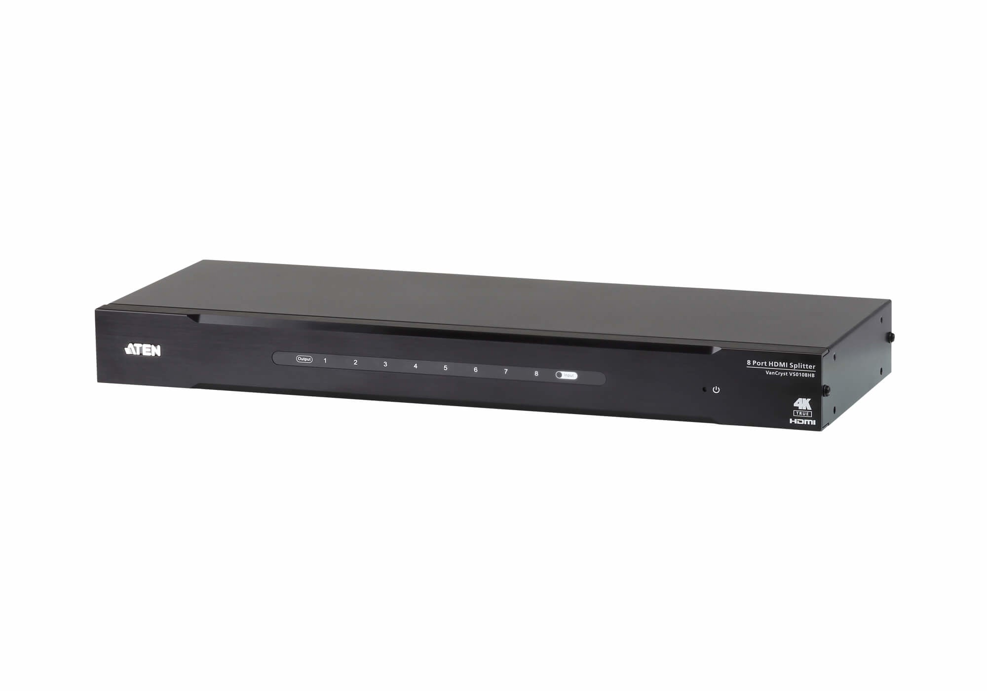 Répartiteur HDMI True 4K a 8 ports - HDMI - 8x HDMI - 4096 x 2160 pixels - Noir - Métal - 4K Ultra HD