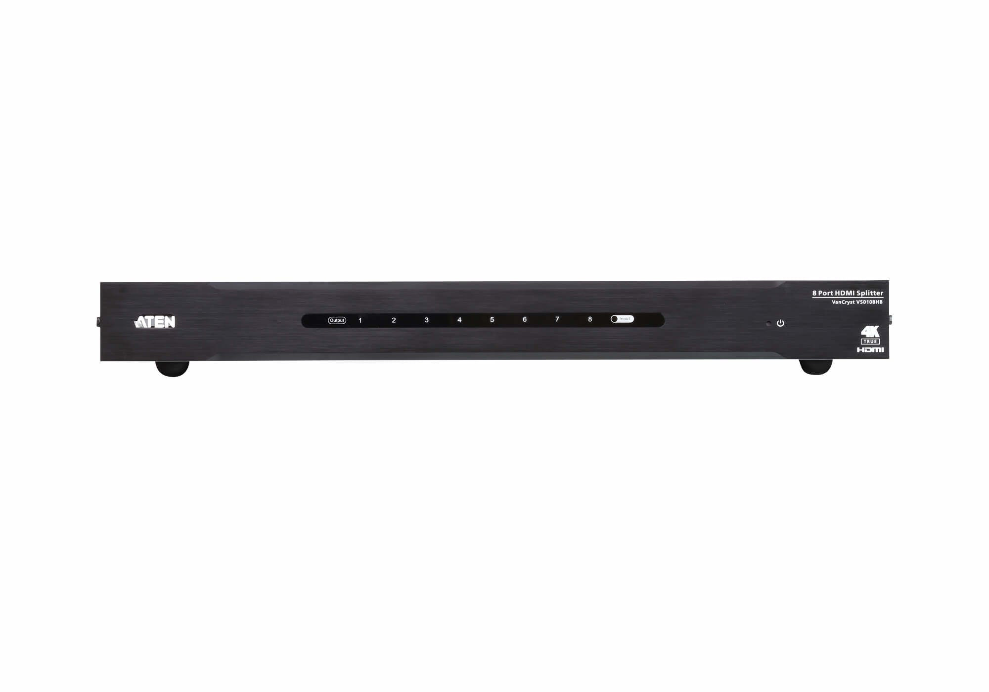 Répartiteur HDMI True 4K a 8 ports - HDMI - 8x HDMI - 4096 x 2160 pixels - Noir - Métal - 4K Ultra HD