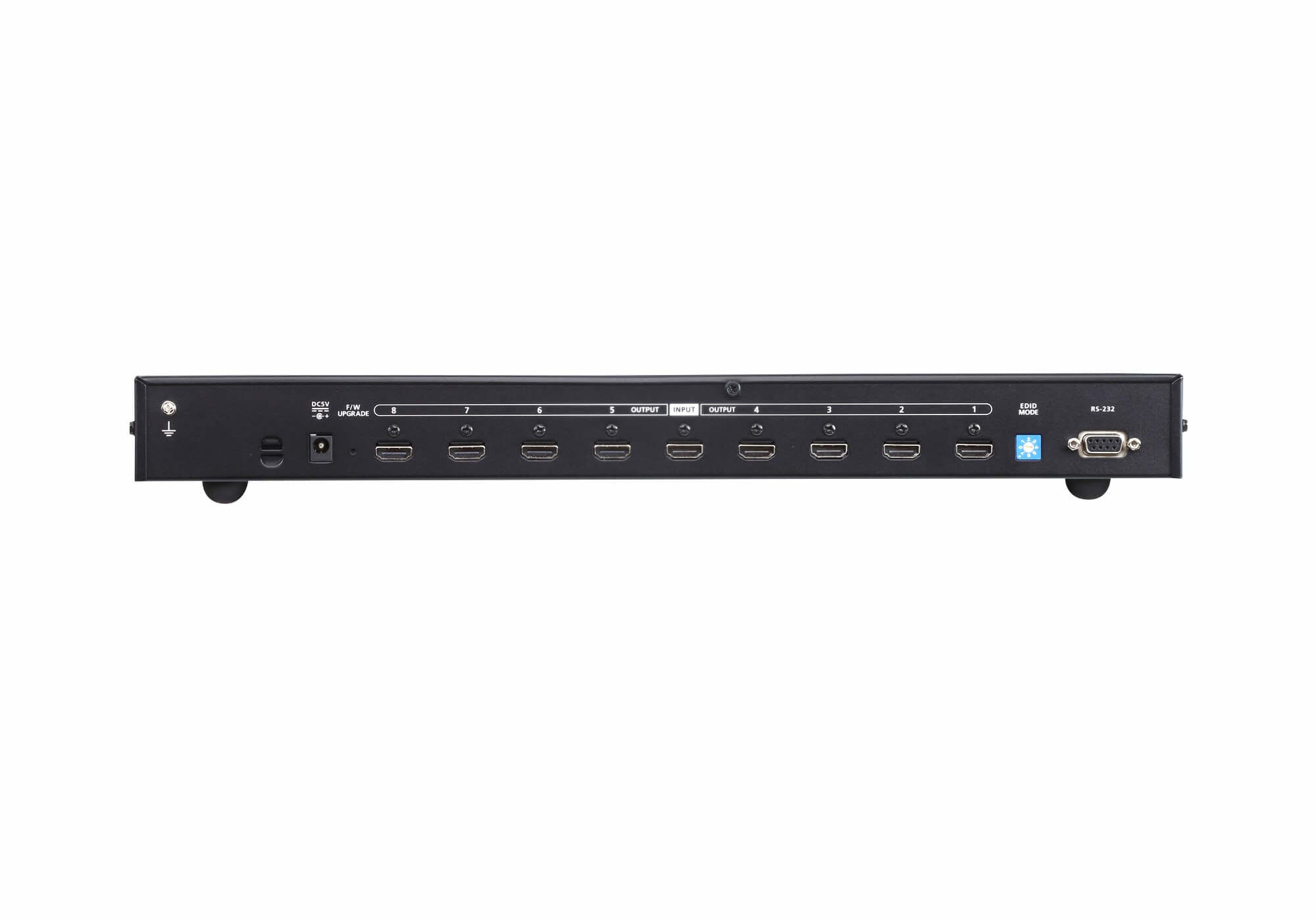 Répartiteur HDMI True 4K a 8 ports - HDMI - 8x HDMI - 4096 x 2160 pixels - Noir - Métal - 4K Ultra HD