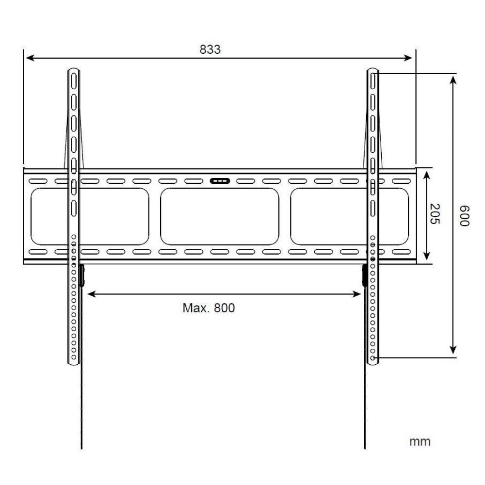 "Techly ICA-PLB 860 Support mural pour TV 42-80"" LED/LCD 60kg slim 16mm"