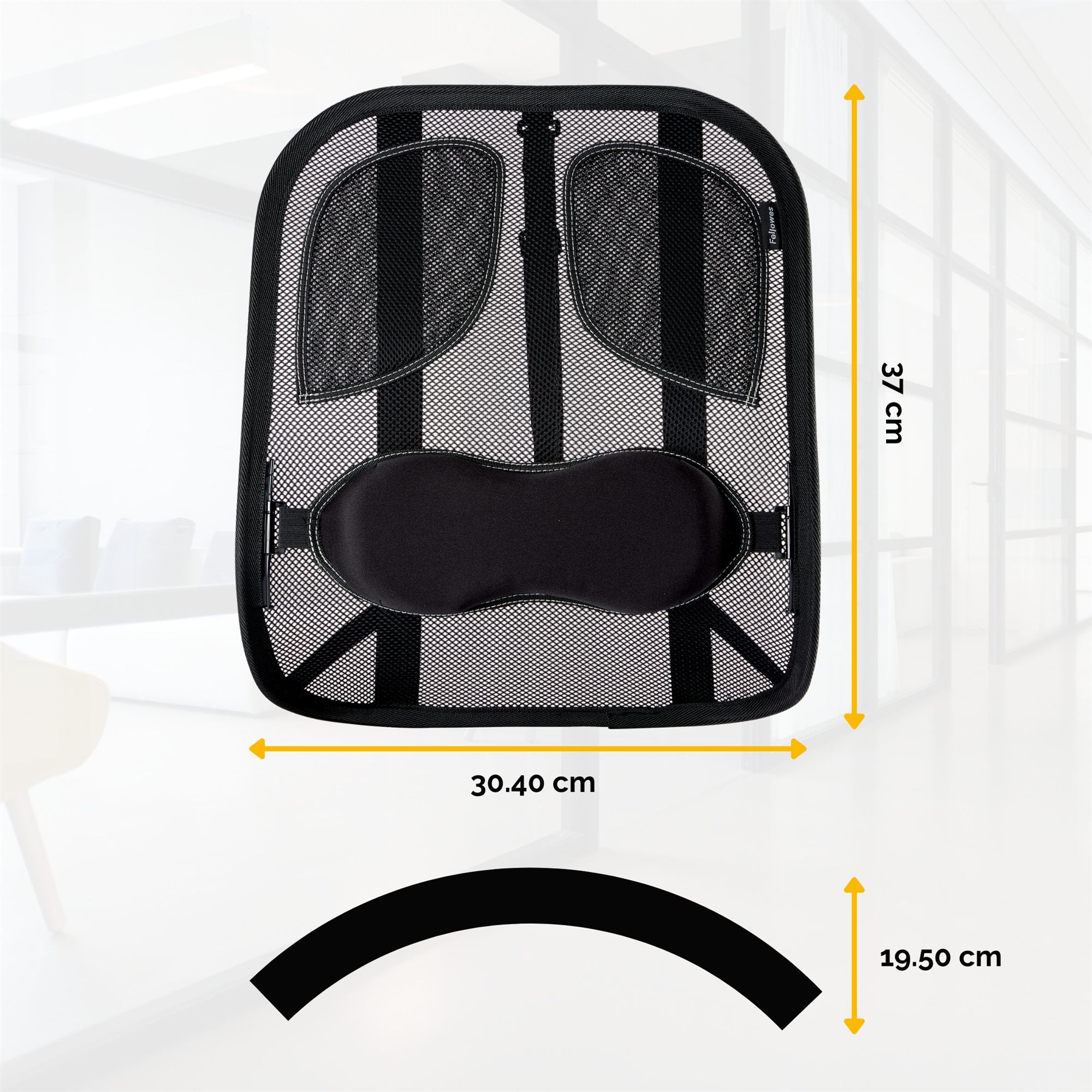 FELLOWES PROFESSIONAL MESH BACK SUPPORT