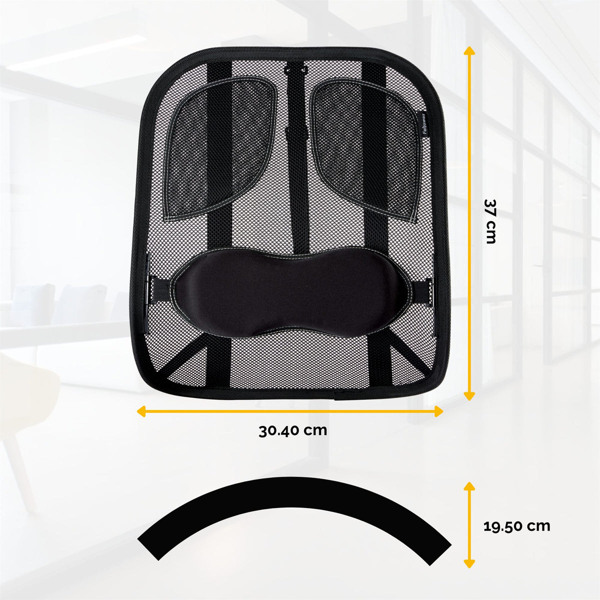 FELLOWES PROFESSIONAL MESH BACK SUPPORT