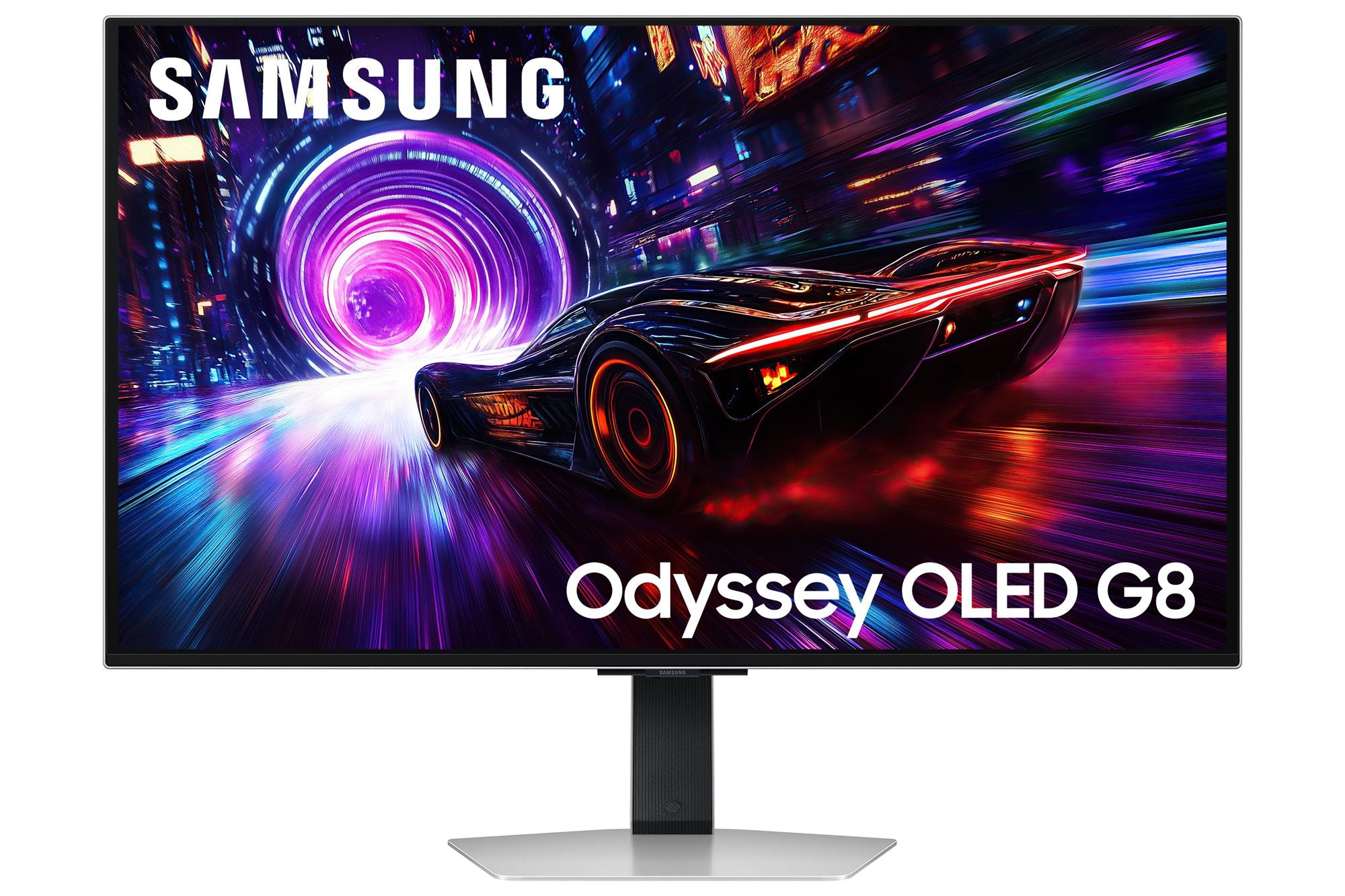 "Samsung G81SF écran plat de PC 81,3 cm (32"") 3840 x 2160 pixels 4K Ultra HD OLED Argent"