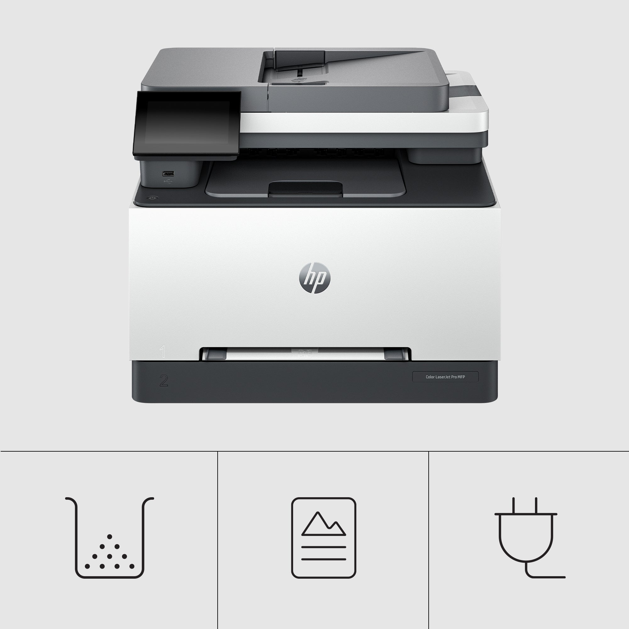 HP LaserJet Pro MFP 3302fdw Couleur - Dispositif multifonction laser couleur - impression, numérisation, copie, 600 x 600 DPI, A4, 25 ppm, Wi-Fi, AirPrint