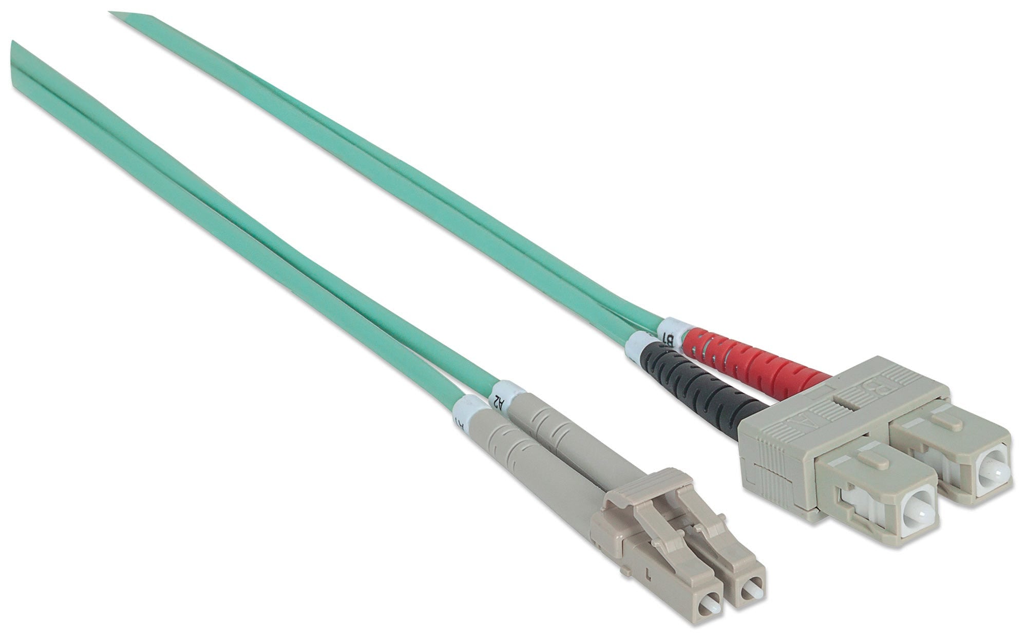 Intellinet 750165 câble de fibre optique 3 m LC SC OM3 Couleur aqua