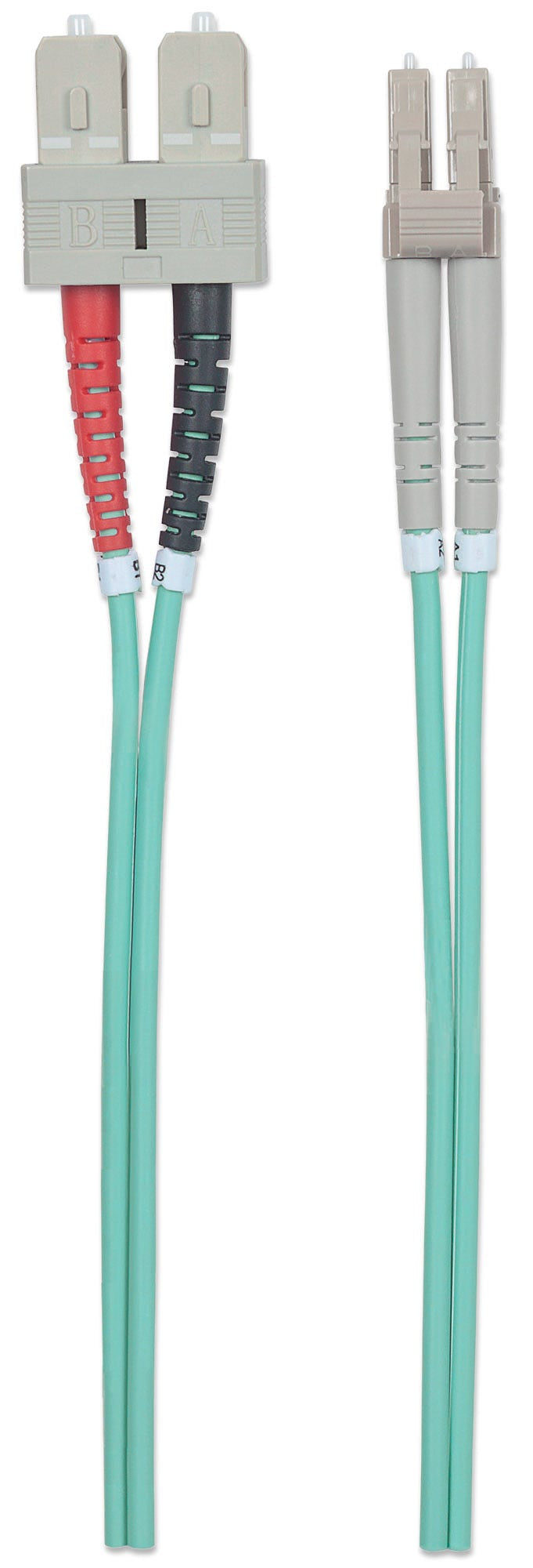 Intellinet 750165 câble de fibre optique 3 m LC SC OM3 Couleur aqua