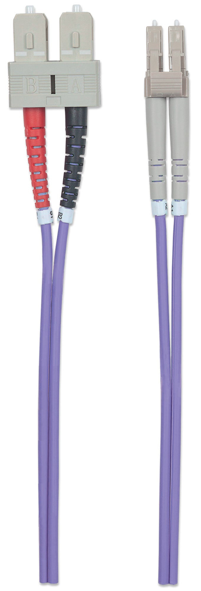 Intellinet 750929 câble de fibre optique 2 m LC SC OM4 Violet