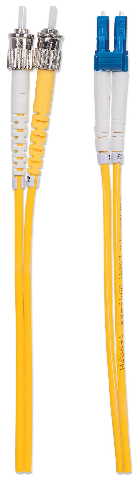 Intellinet 474016 câble de fibre optique 1 m LC ST OS2 Jaune