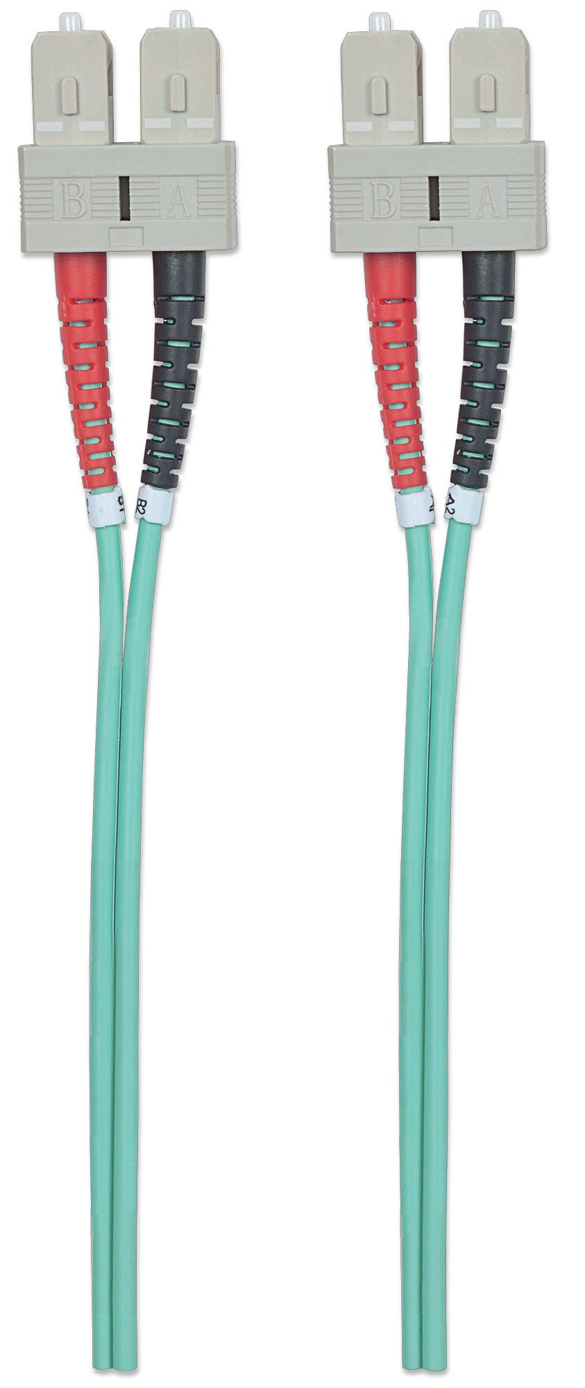 Intellinet 750837 câble de fibre optique 2 m SC OM3 Couleur aqua