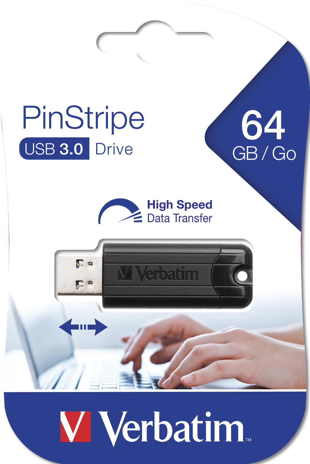 Store n Go Pinstripe USB 3.0 Drive 64GB