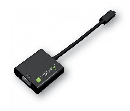 Techly IDATA HDMI-VGA-5 Convertisseur HDMI-Micro-D vers VGA avec Audio