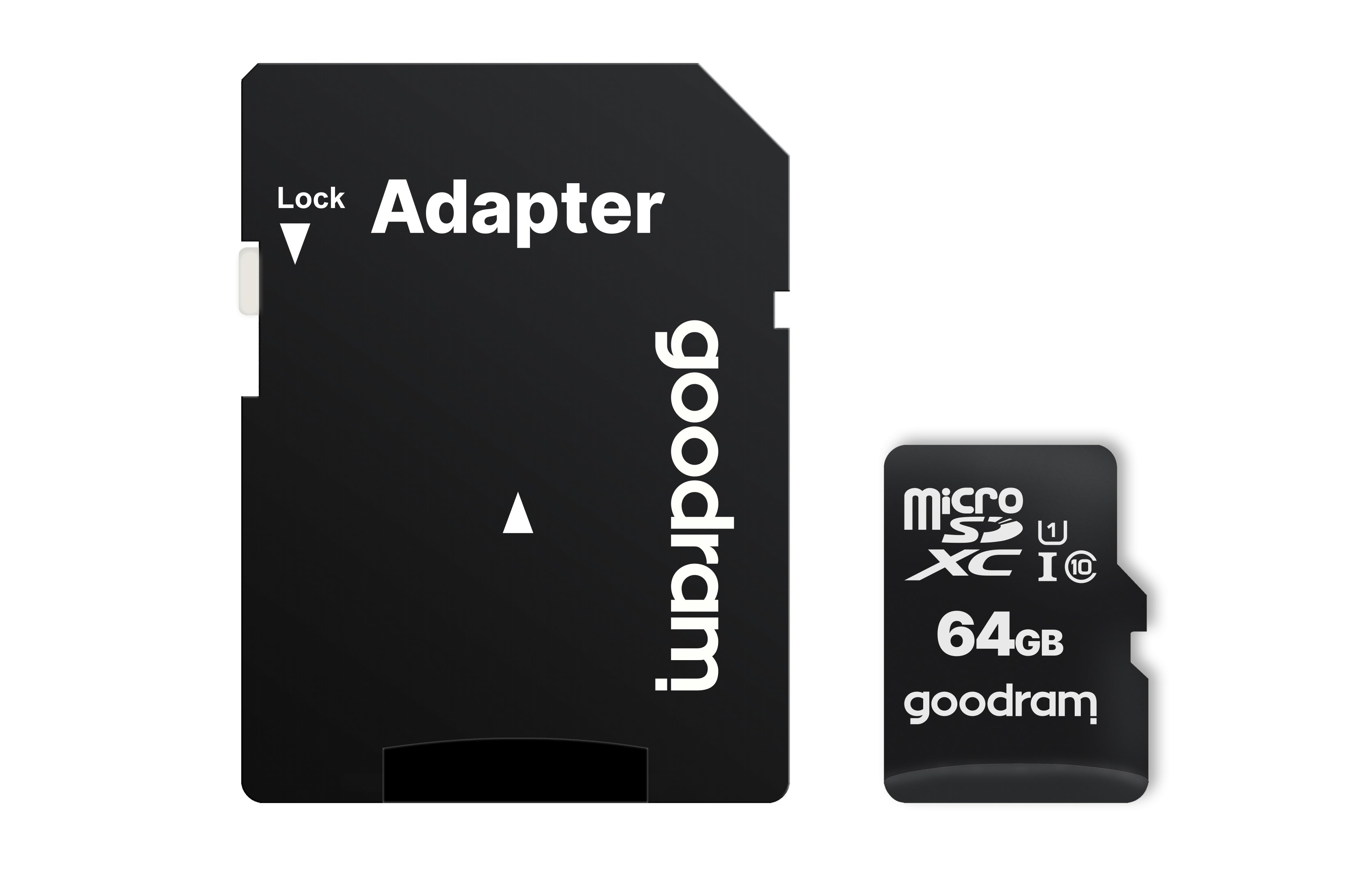 Carte Mémoire GoodRAM 64 Go (Avec Adaptateur carte SD)
