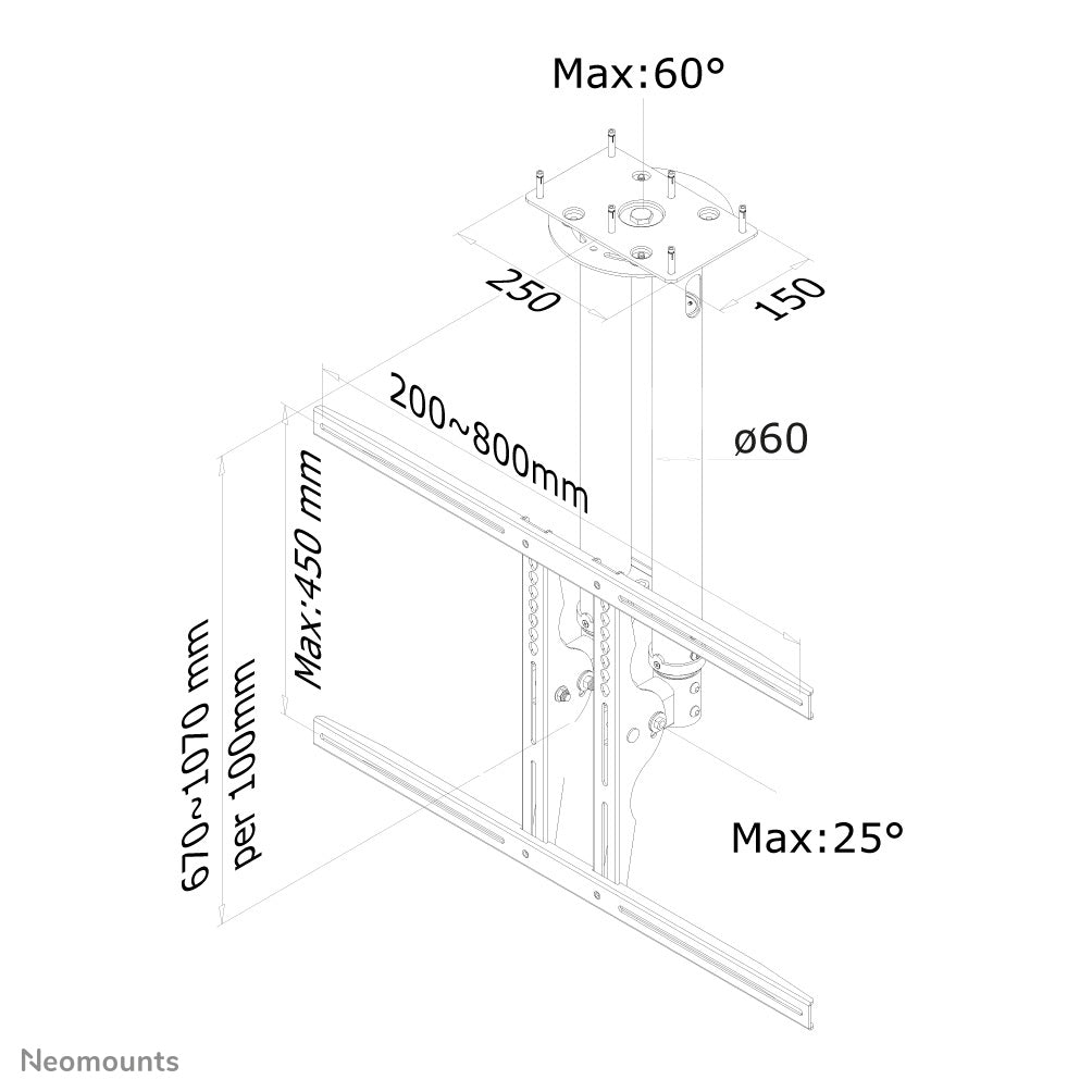 Neomounts PLASMA-C100BLACK