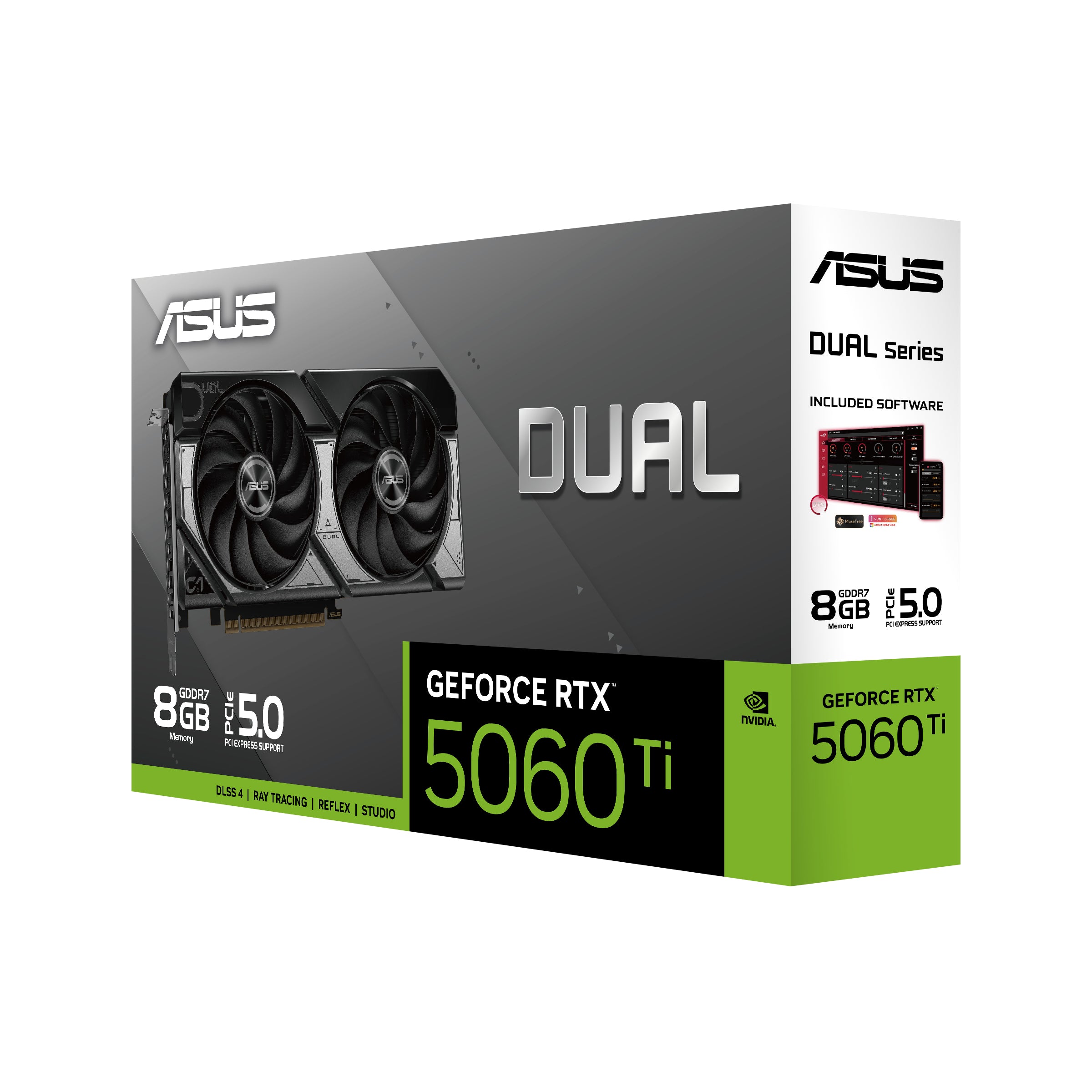 ASUS DUAL RTX 5060 TI 8G HDMI 2.1 3xDP 2.1b