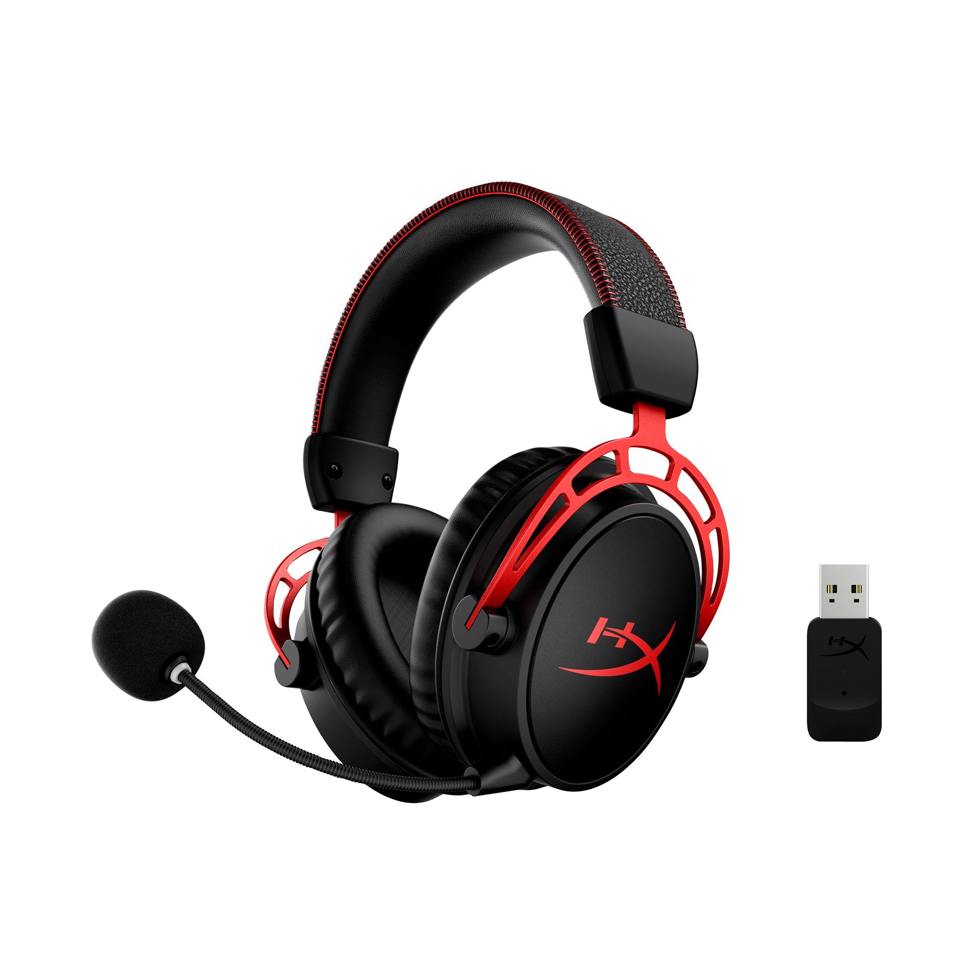 Casque HyperX Cloud Alpha sans fil avec microphone, noir-rouge