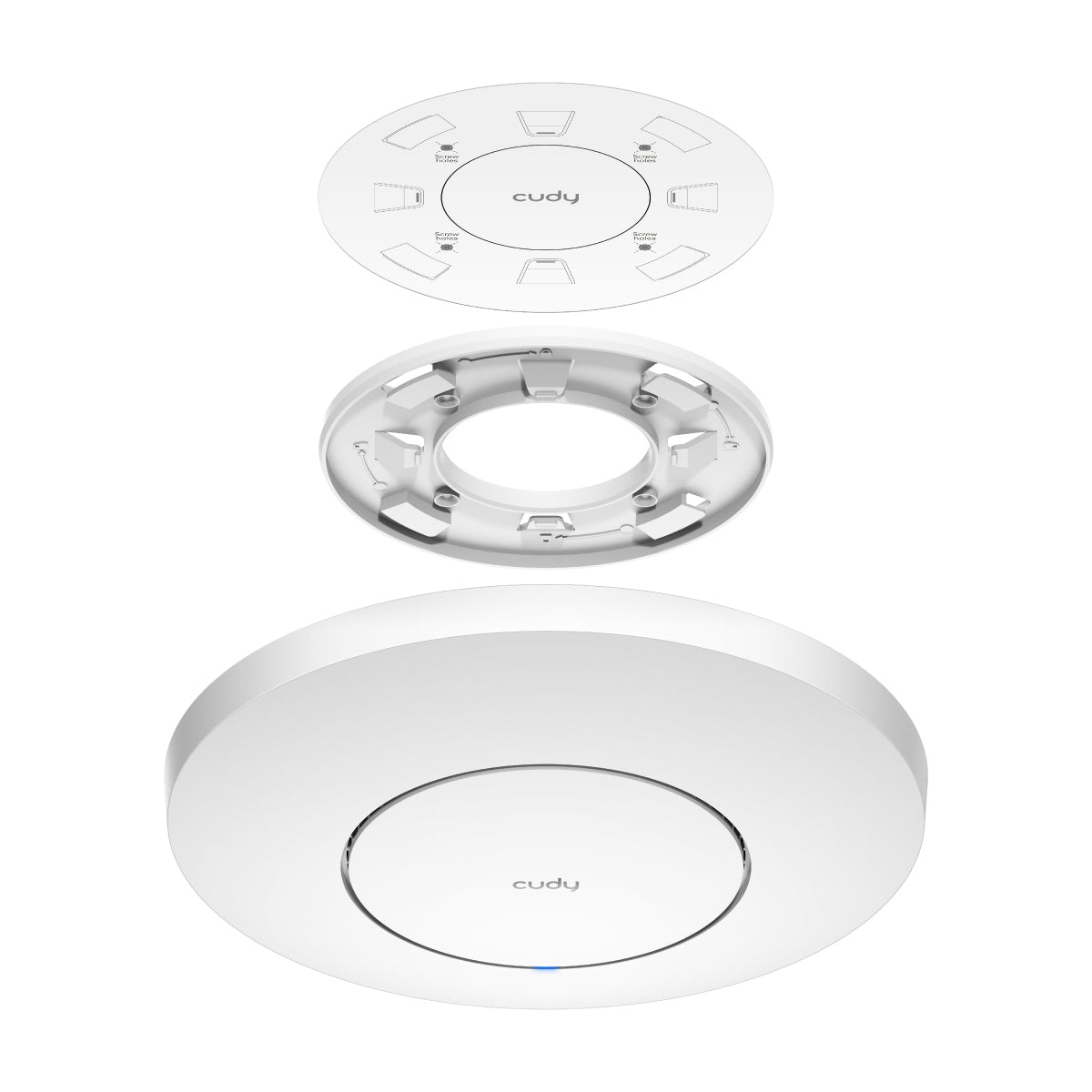 Cudy AP3000_P point d'acces réseaux locaux sans fil 2976 Mbit/s Blanc Connexion Ethernet, supportant l'alimentation via ce port (PoE)