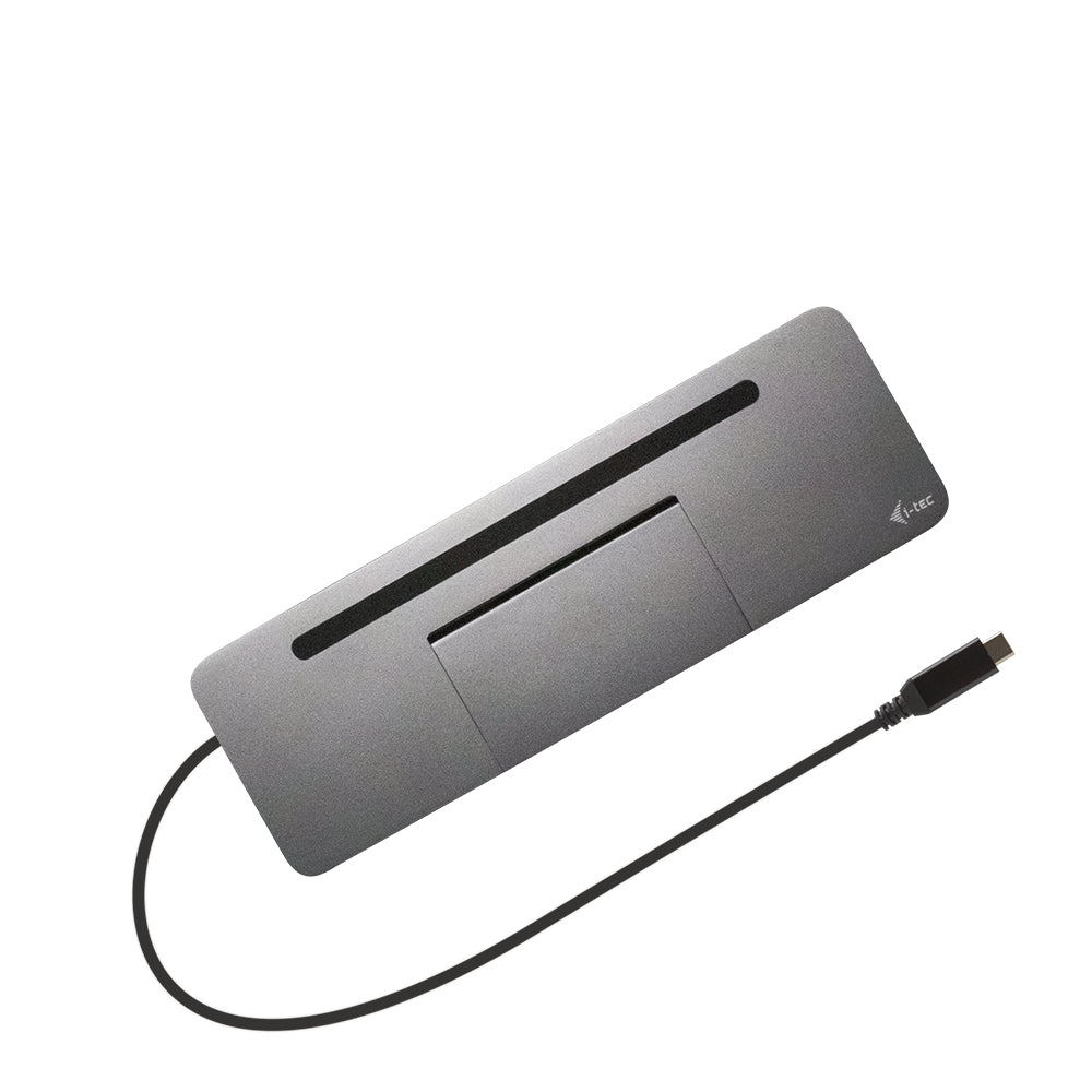 I-TEC USB-C Metal 4K 3xDisplay DS 1xHDMI1xVGA1xDP 1xSD+1xmicroSD CR 1xGLAN 1x3.5mmAudio 2xUSB 3.0 2xUSB 2.0 1xUSB-C PD+ Charger 100W