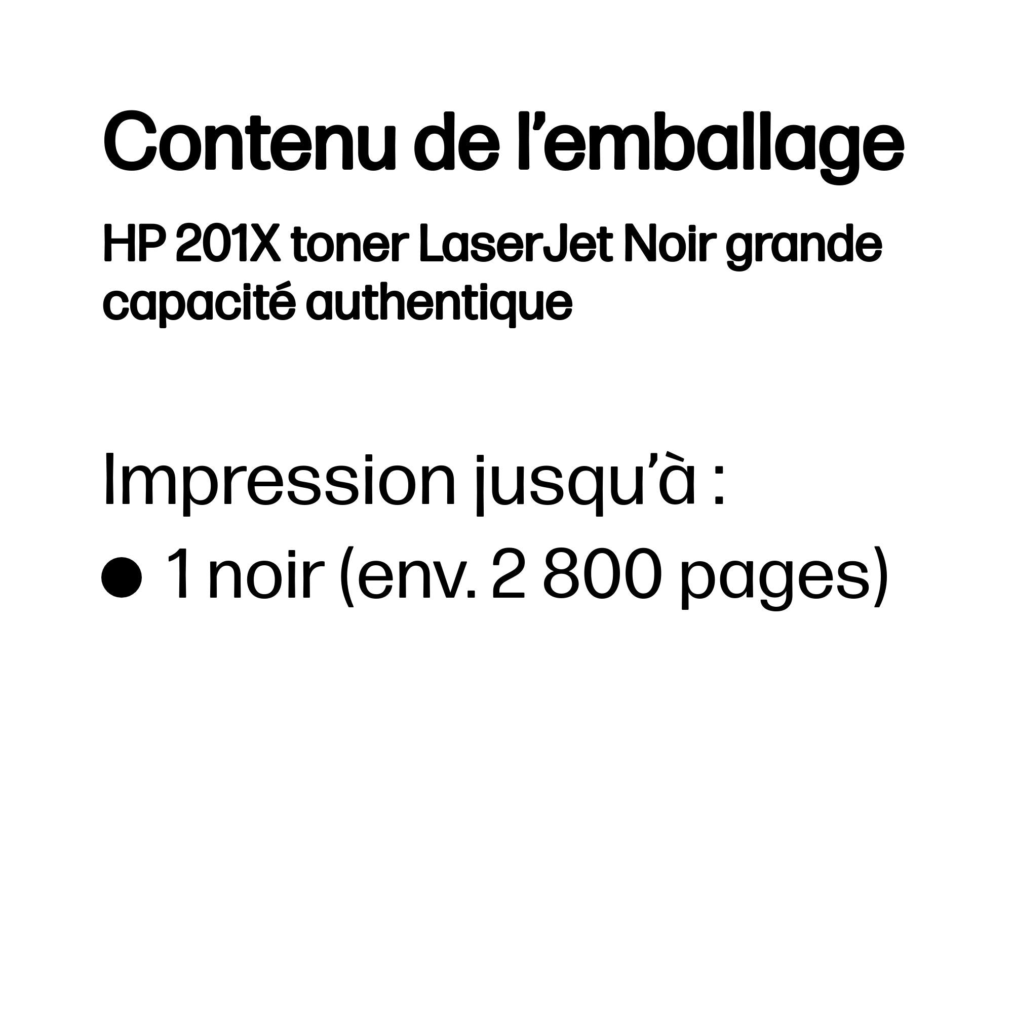 HP 201X original Toner cartridge CF400X black 2.800 pages high capacity