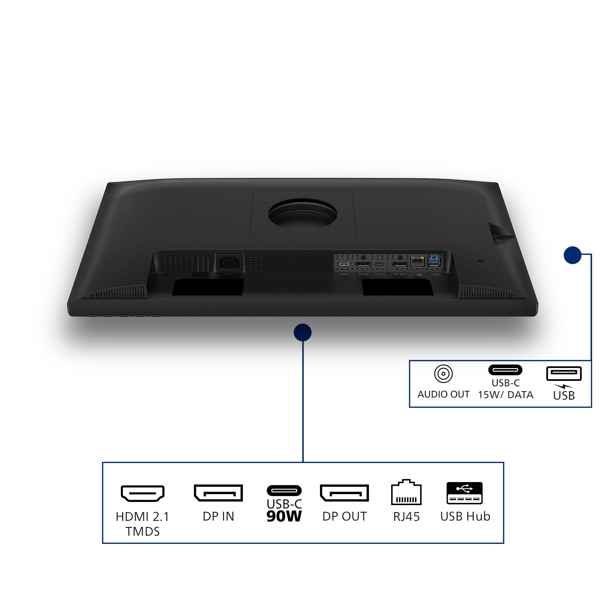 PHILIPS 24B2U3601/00 23.8p IPS QHD 120Hz 350cd/m2 4ms HDMI2.1 DP USB-C DP ALT PD90W RJ45 USB HUB