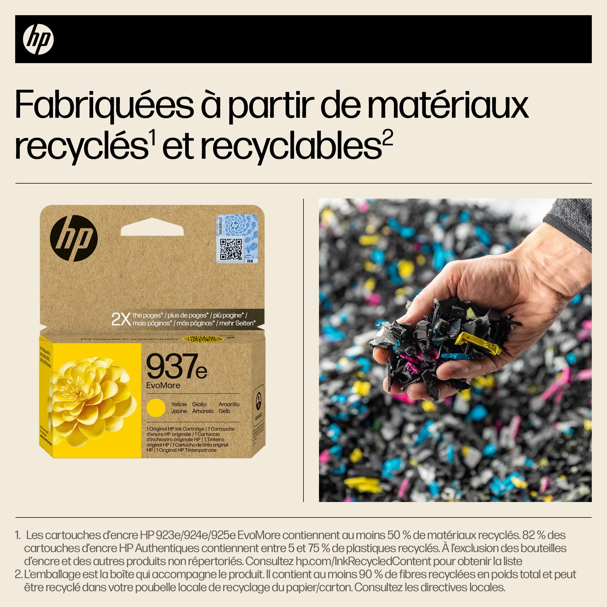 HP 937e EvoMore Yellow Original Ink Cartridge