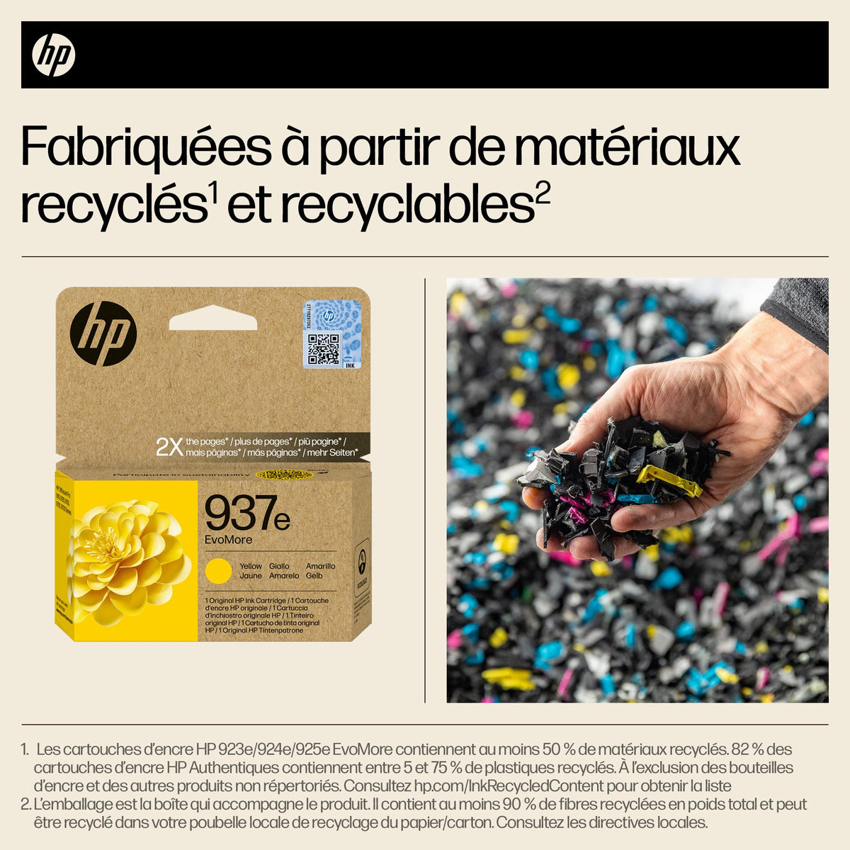 HP 937e EvoMore Yellow Original Ink Cartridge