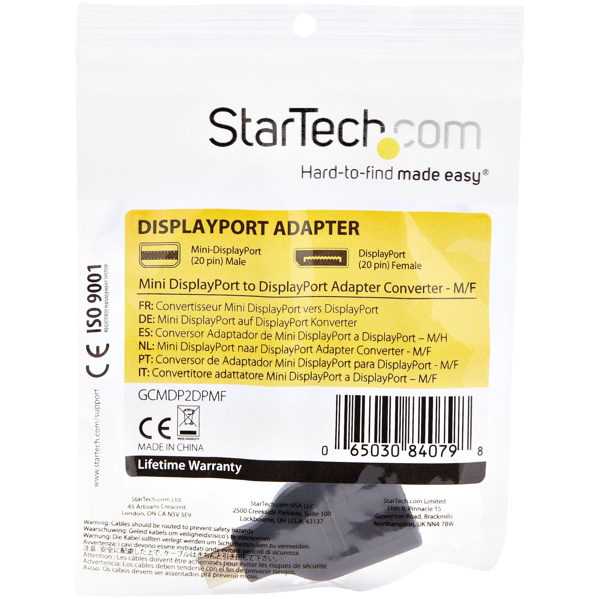 Mini DisplayPort to DisplayPort adapter