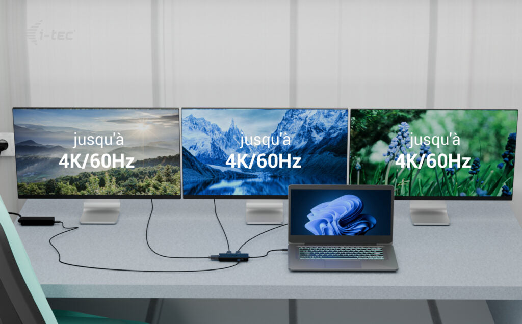 I-TEC USB-C Triple 4K HDMI Video Adapter 3x HDMI 4K/60Hz PD 100W
