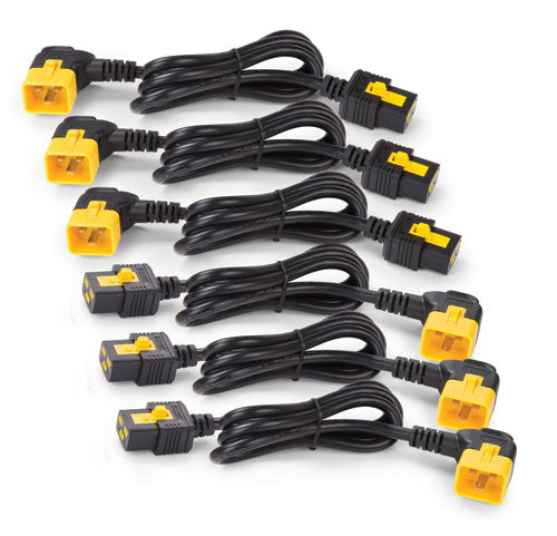APC Power cable IEC 60320 C19 to IEC 60320 C20 16 A 1.22m latched 90 connector Black