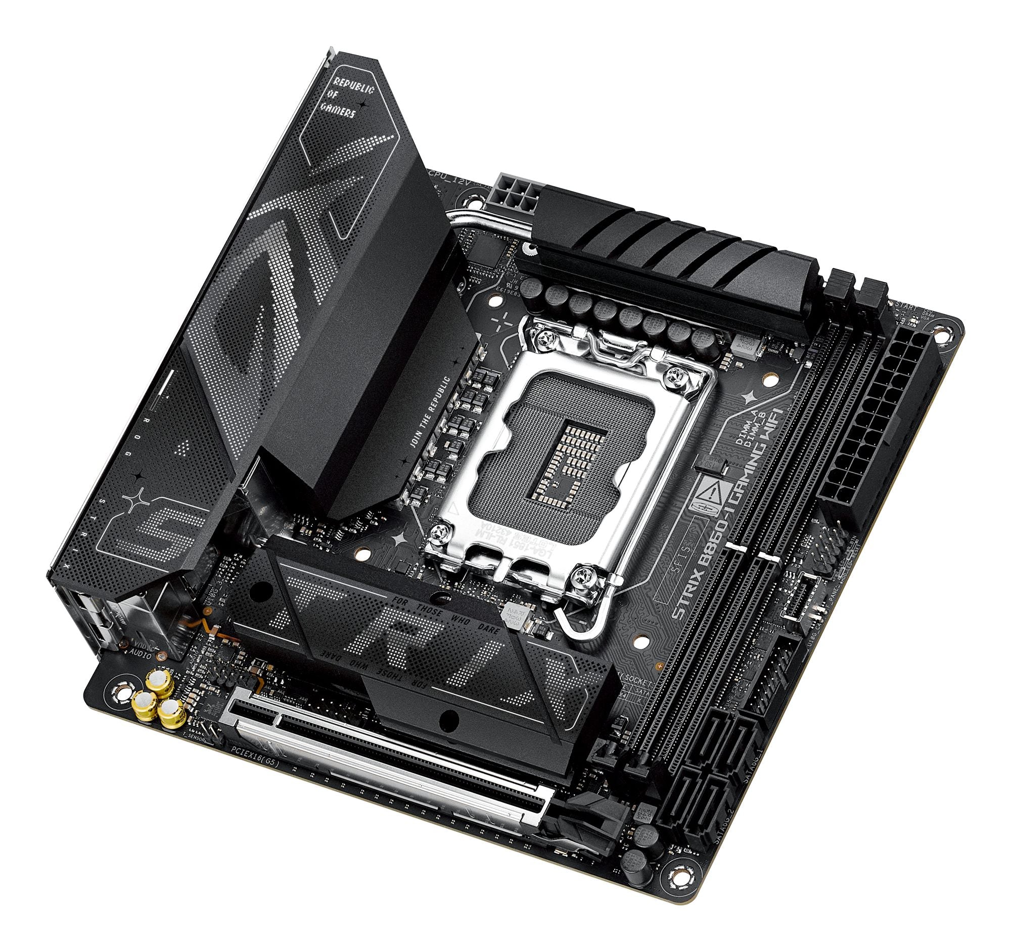 ASUS ROG STRIX B860-I GAMING WIFI LGA1851 DDR5 mini ITX MB 1xHDMI 1xDP 1xThunderBolt 2xM.2 4xSATA