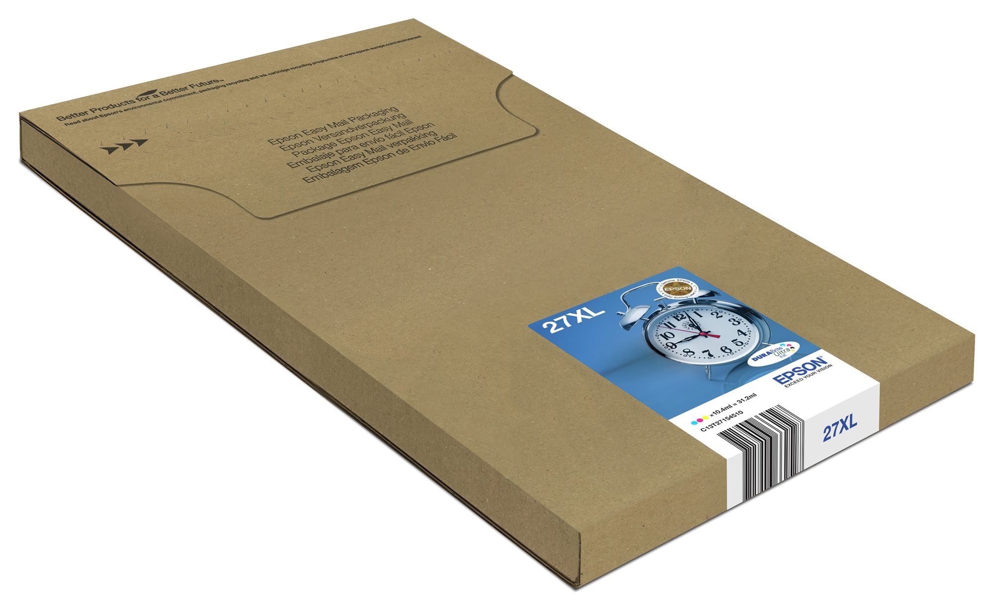 EPSON 1LB Multipack 3-clr 27XL DURABrite Ultra Ink EasyMail