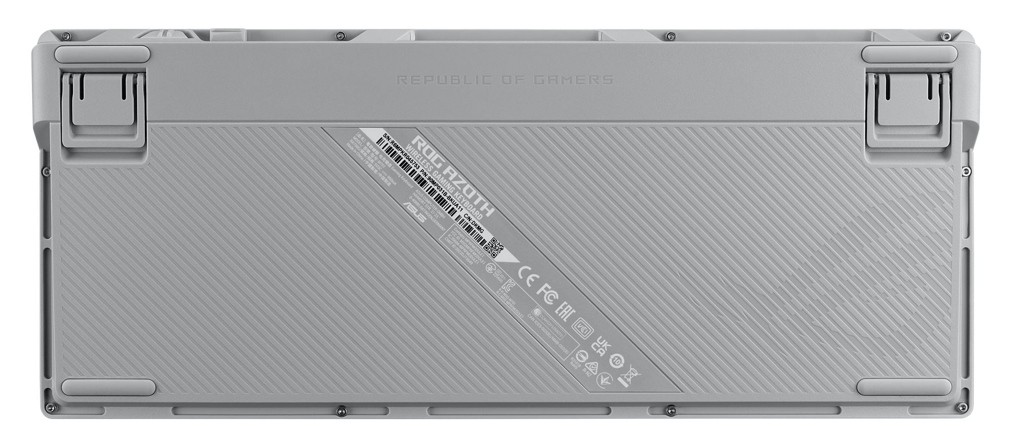 ASUS ROG Azoth White clavier Gaming USB + RF Wireless + Bluetooth Blanc