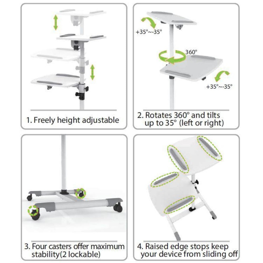 Techly ICA-TB TPM-6 Table haute pour projecteur